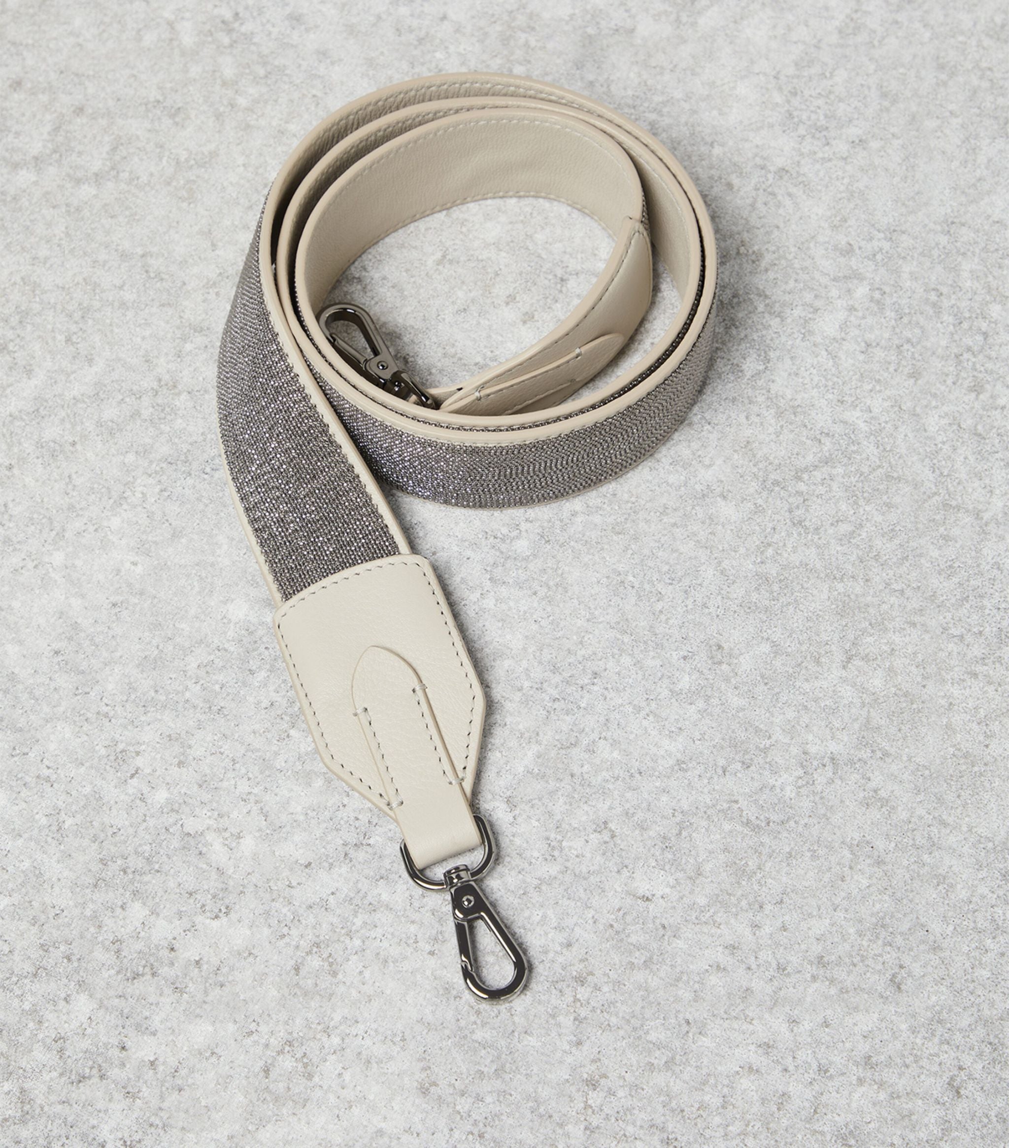 BRUNELLO CUCINELLI WOMEN'S BEIGE LEATHER STRAP WITH CLASP