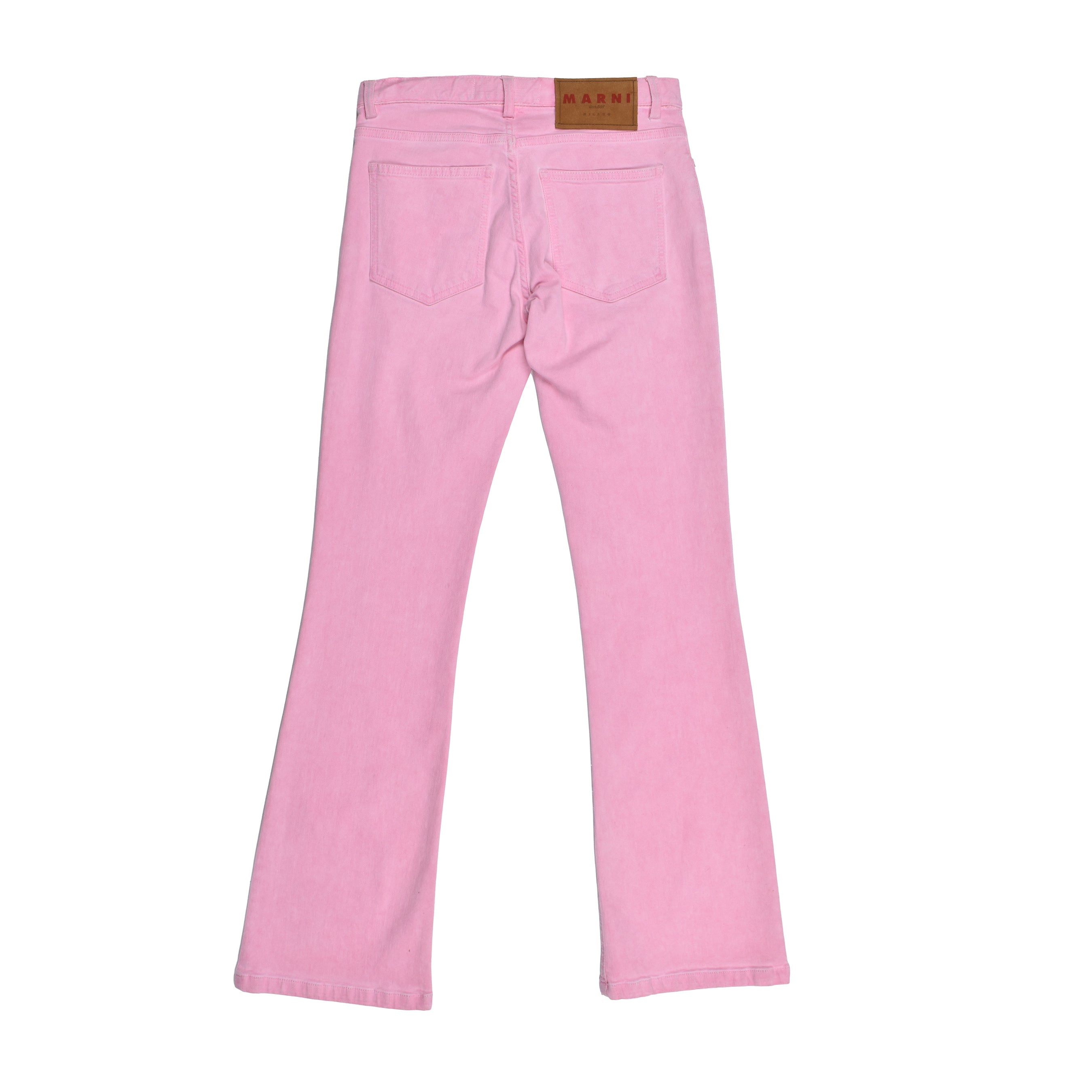 MARNI WOMEN'S SALMON COTTON FLARED DENIM JEANS