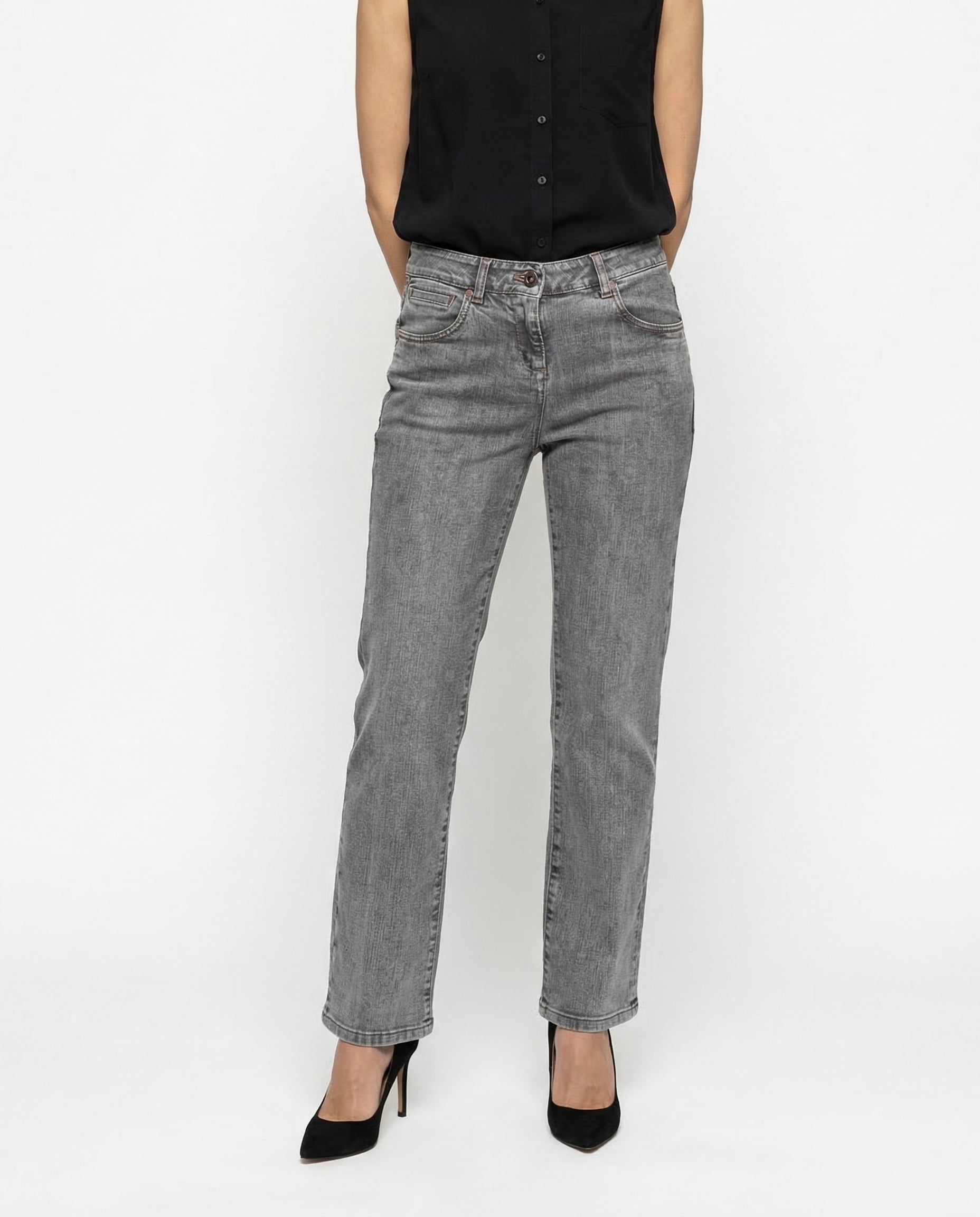 BRUNELLO CUCINELLI WOMEN'S GREY SKINNY FIT JEANS