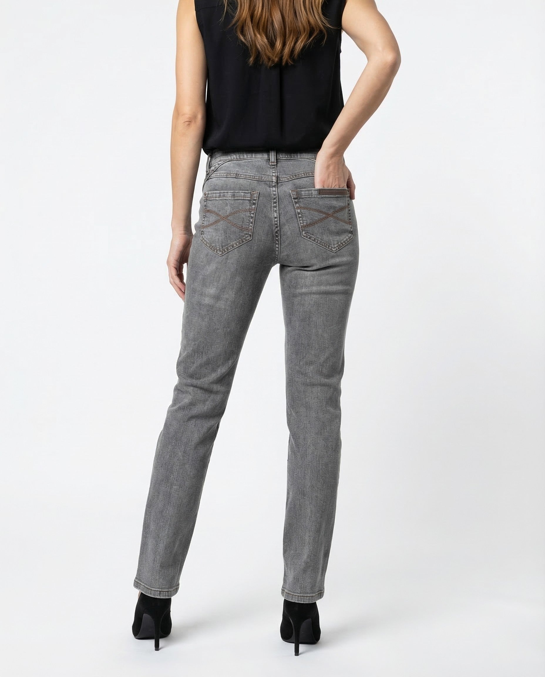BRUNELLO CUCINELLI WOMEN'S GREY SKINNY FIT JEANS