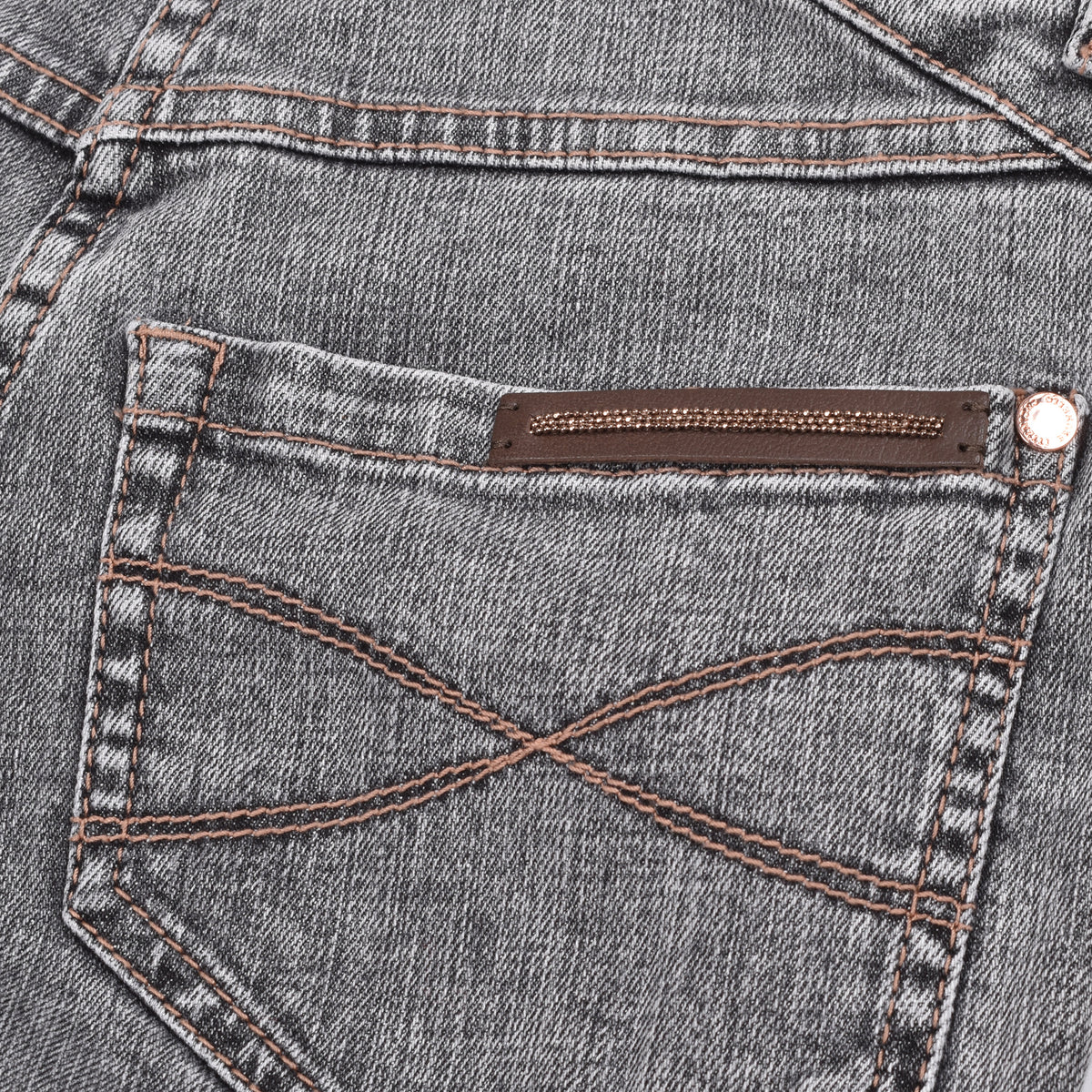BRUNELLO CUCINELLI WOMEN'S GREY SKINNY FIT JEANS