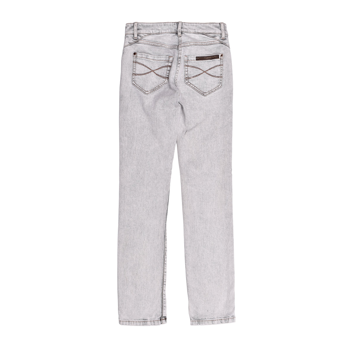 BRUNELLO CUCINELLI WOMEN'S LIGHT GREY SKINNY DENIM TROUSERS