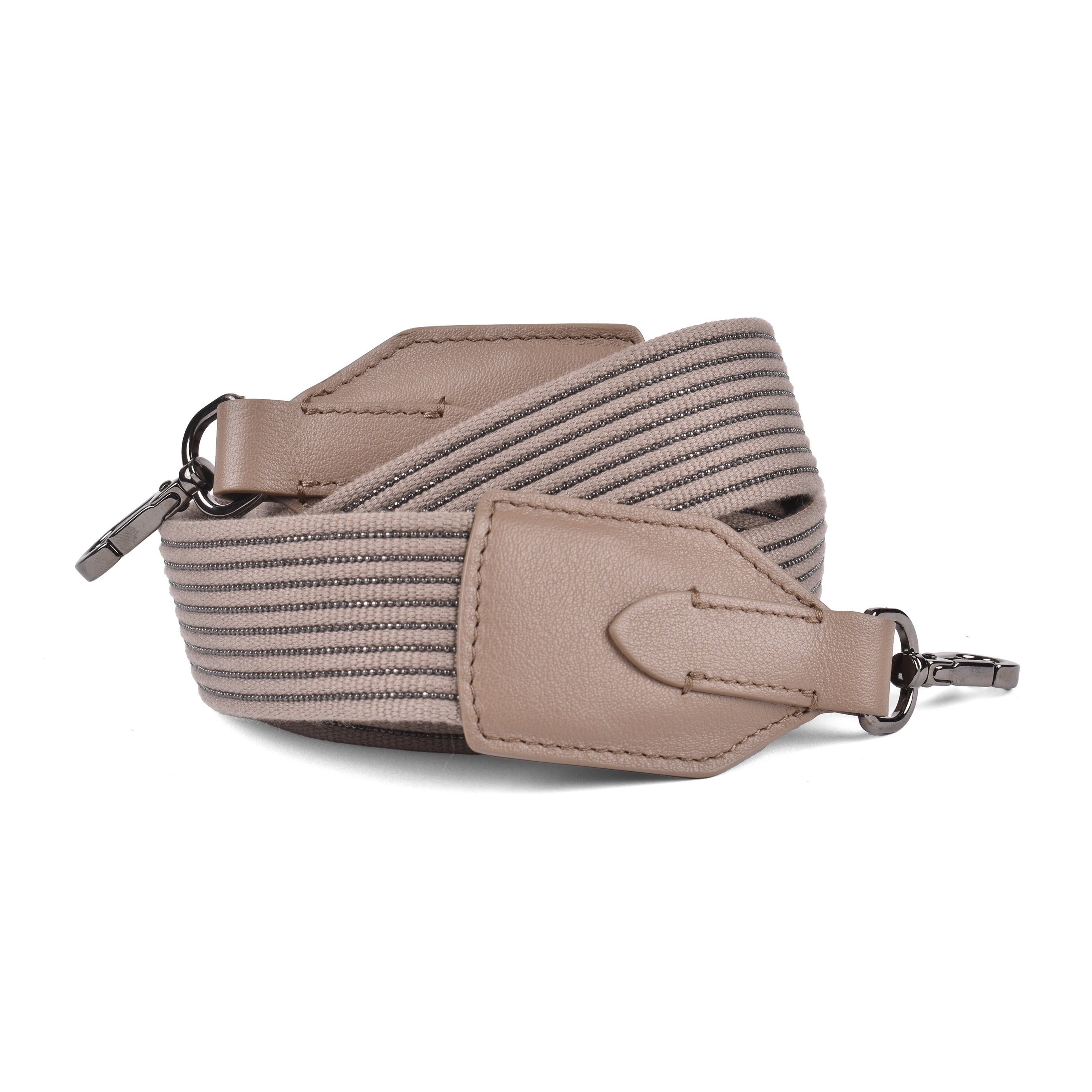 BRUNELLO CUCINELLI WOMEN'S BEIGE MONILI BEAD SHOULDER STRAP