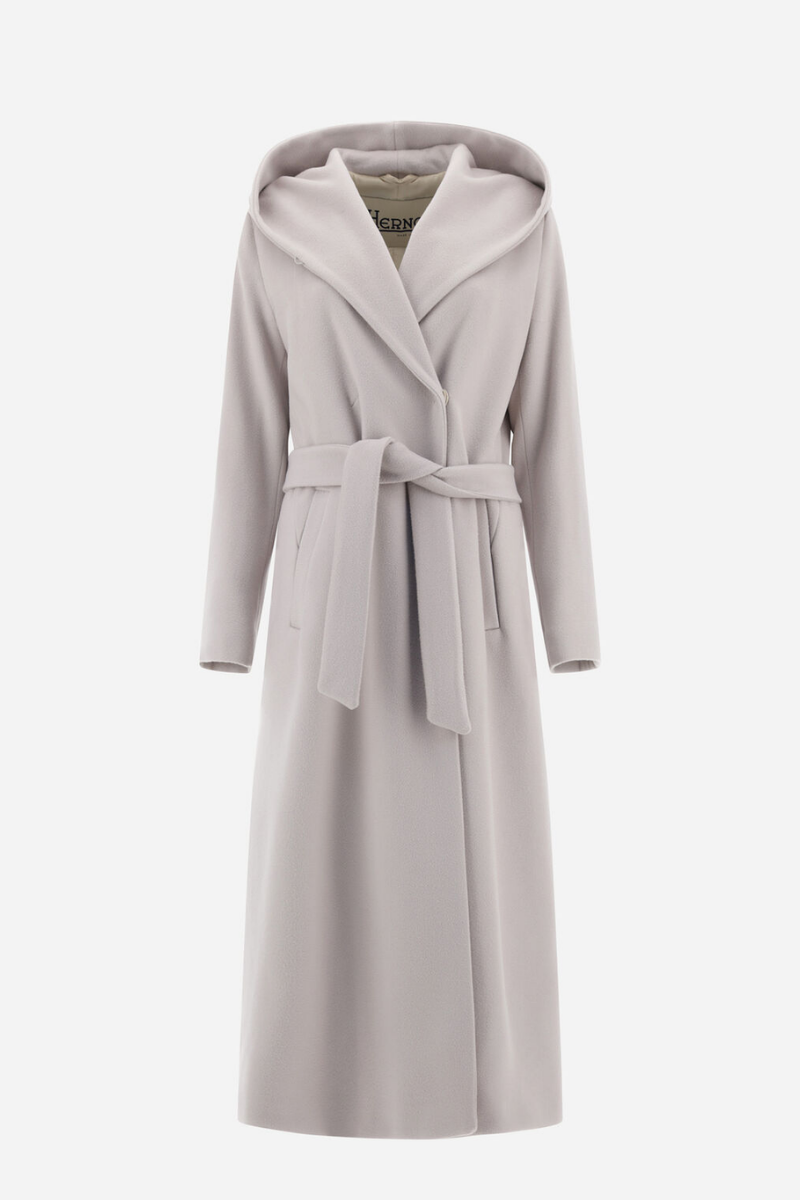 Herno  Woman's Light Beige Luxury Wool Coat