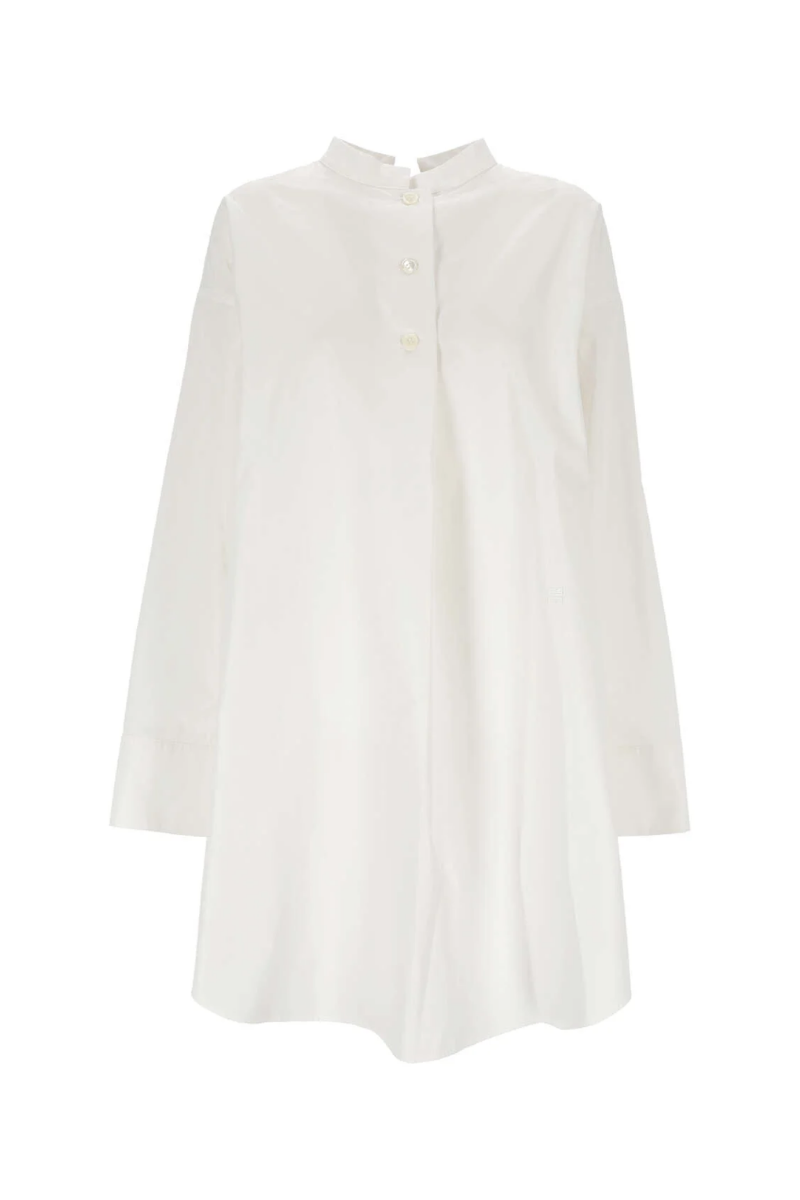 Givenchy Emb Shirt Dress_White