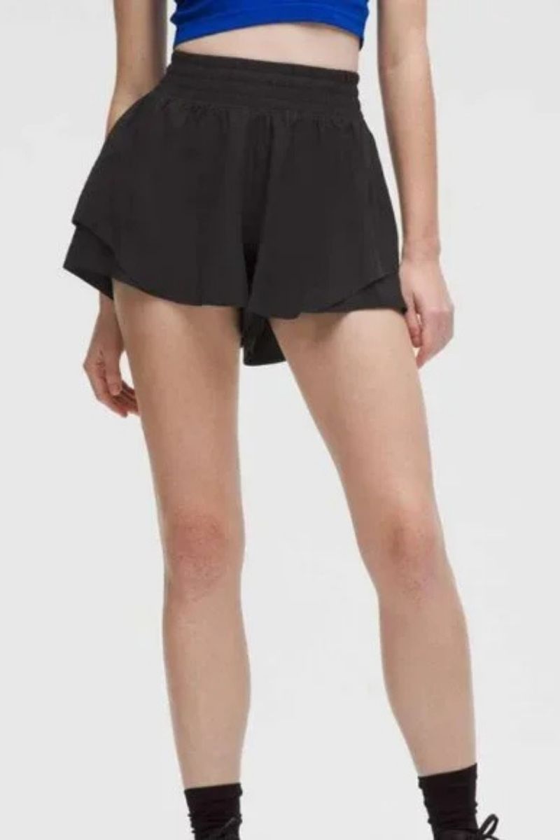 Lululemon Shake It Out High-Rise Run Short 2.5" _ Black