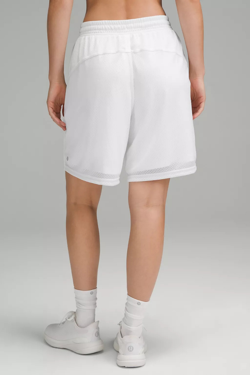 Lululemon Relaxed-Fit Mesh Training Short 8" White