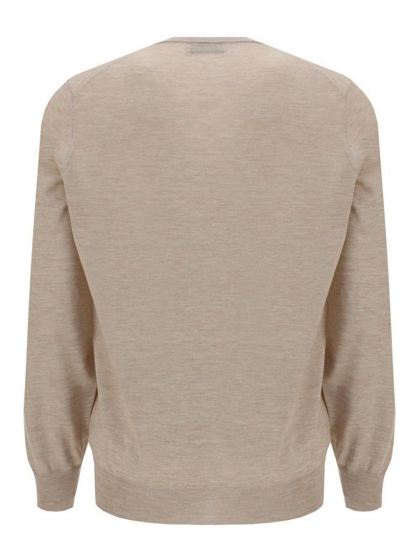 BRUNELLO CUCINELLI MEN'S GOBI CASHMERE SILK KNIT SWEATER