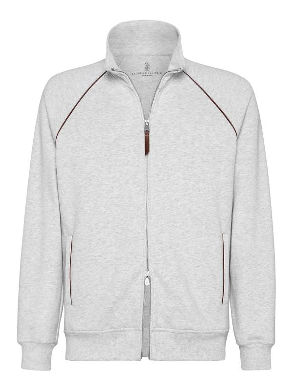 BRUNELLO CUCINELLI MEN'S PEARL ZIP-UP TRACK JACKET