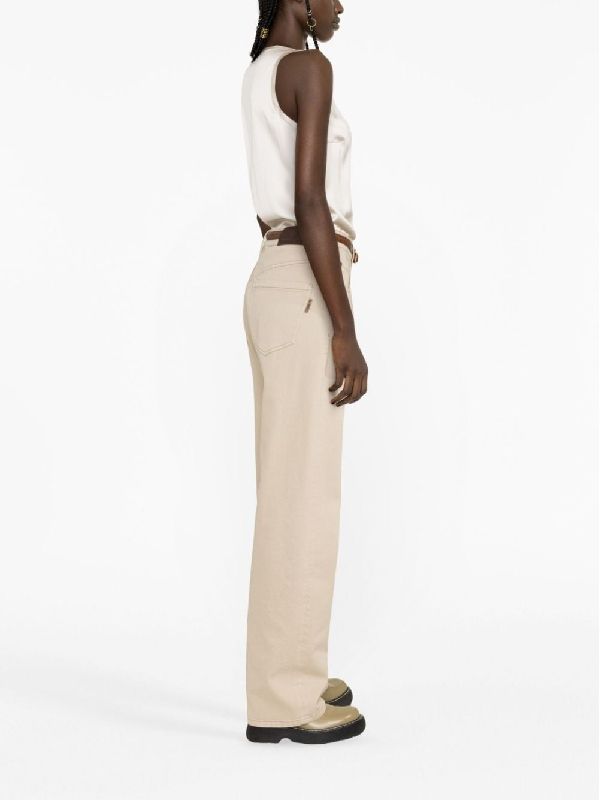 BRUNELLO CUCINELLI WOMEN'S IVORY SATIN TANK TOP