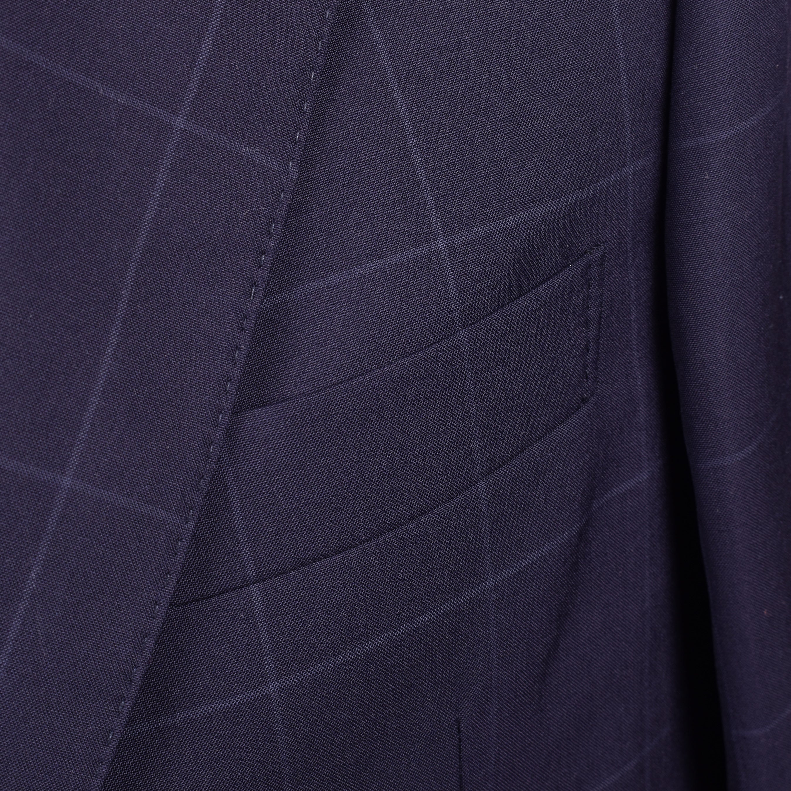 BRUNELLO CUCINELLI MEN'S NAVY VIRGIN WOOL THREE-BUTTON SUIT