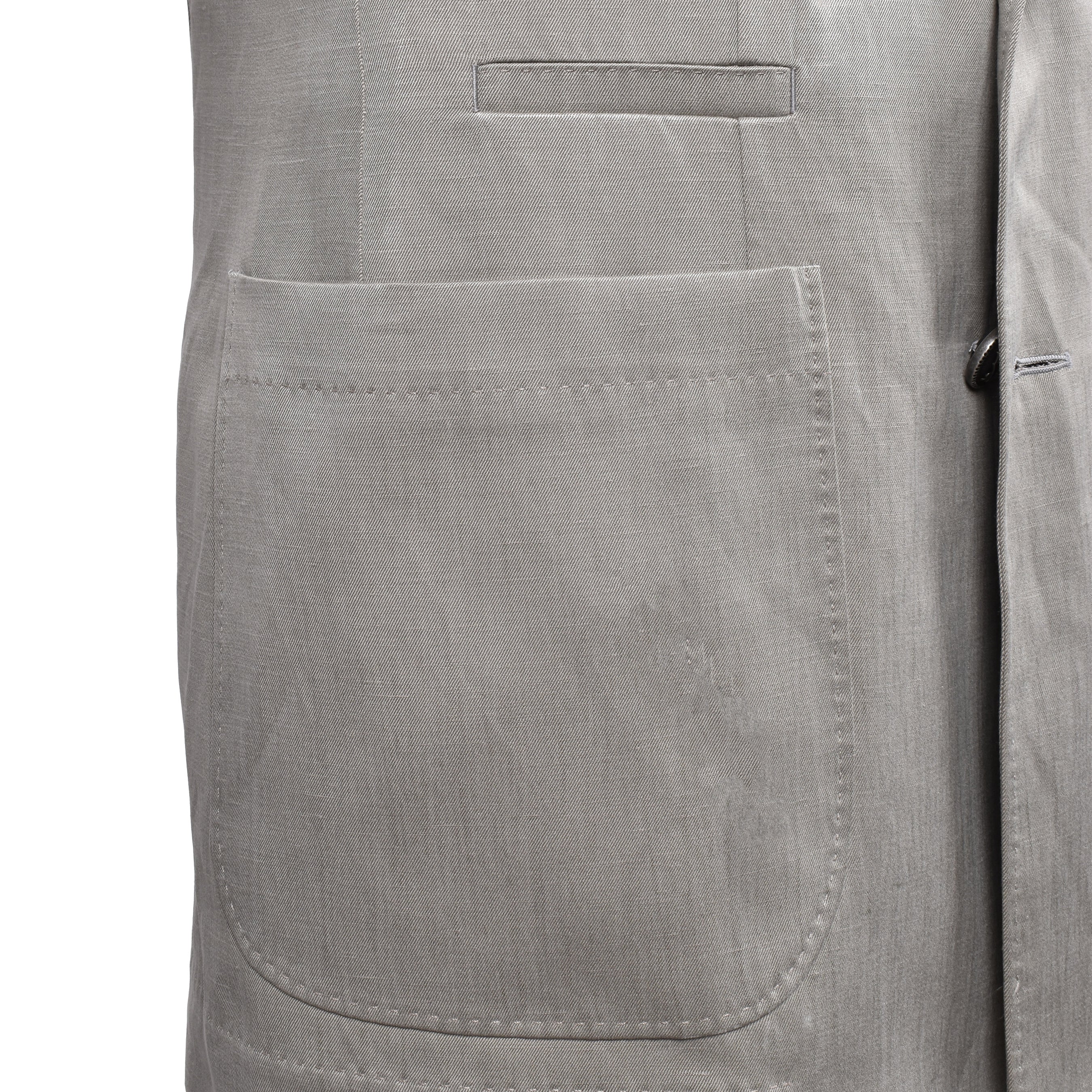 BRUNELLO CUCINELLI MEN'S KHAKI SILK BLEND DOUBLE-BREASTED SUIT