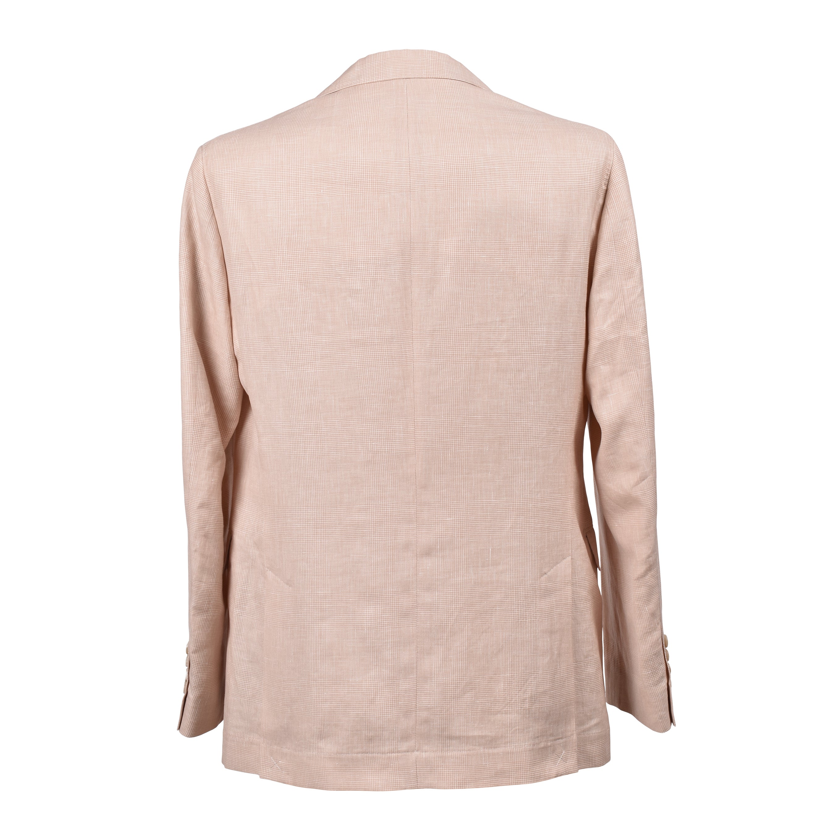 BRUNELLO CUCINELLI MEN'S PAPAYA WOOL LINEN BLEND SUIT