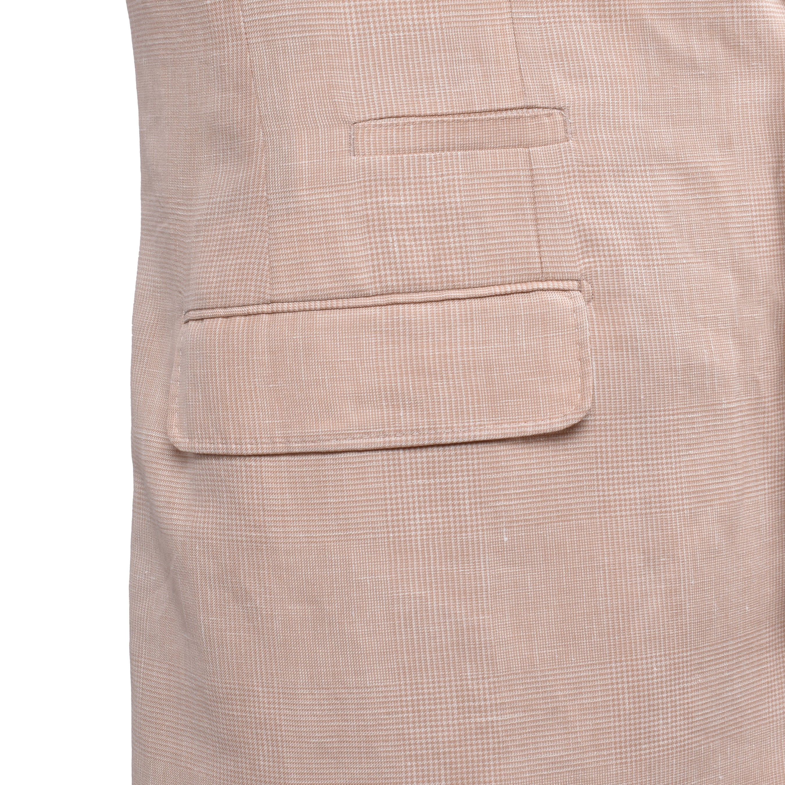 BRUNELLO CUCINELLI MEN'S PAPAYA WOOL LINEN BLEND SUIT