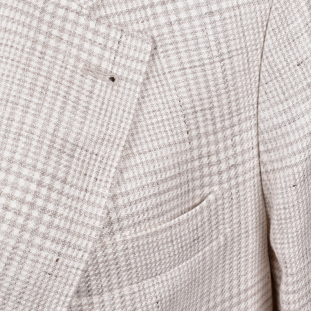 BRUNELLO CUCINELLI MEN'S LIGHT BEIGE LINEN WOOL SUIT