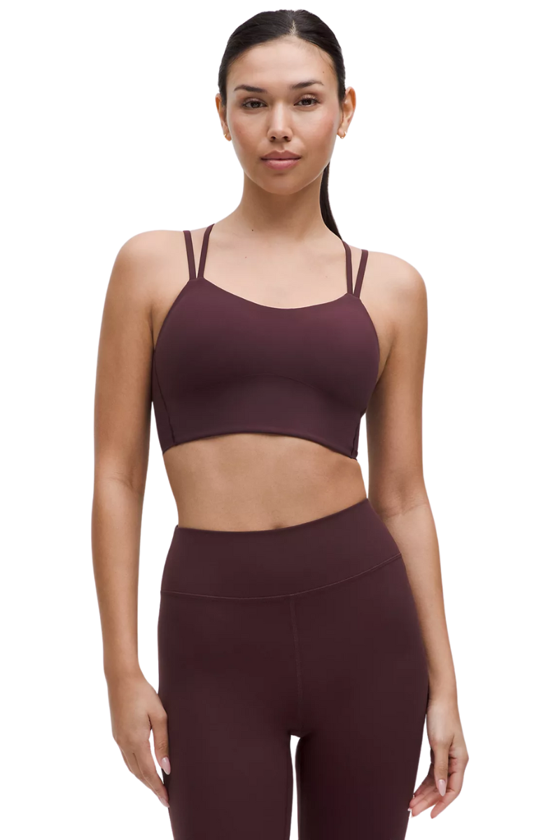 Lululemon Like a Cloud Longline Bra B/C  In Burgandy