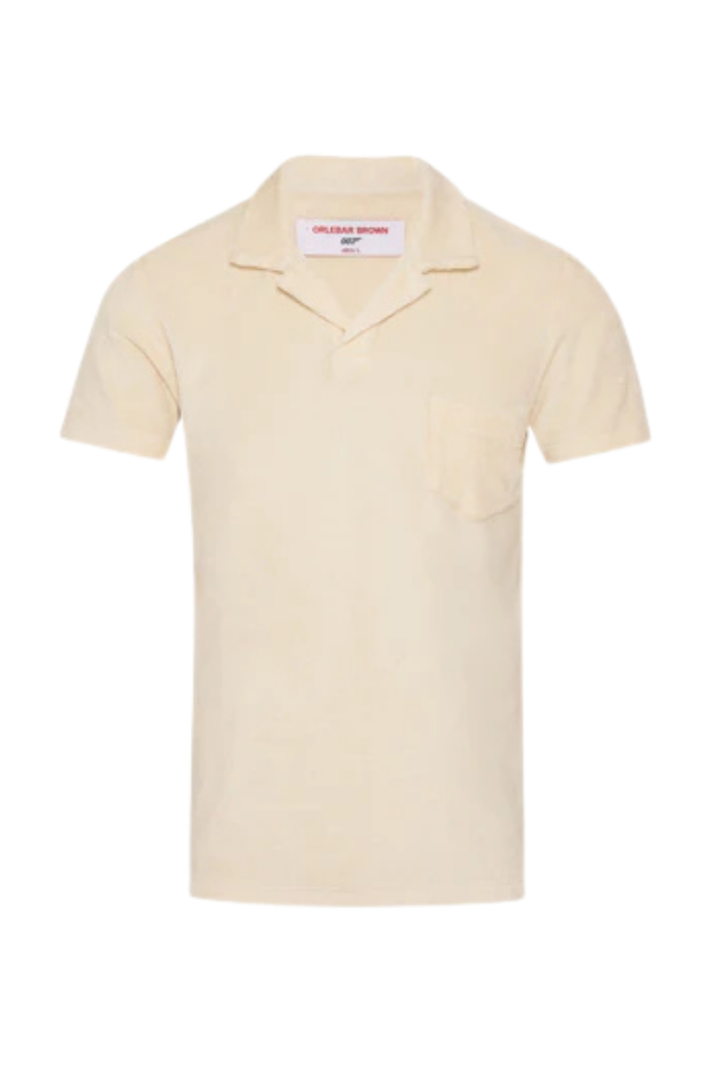 Orlebar Brown ROCHE LONGER PILE TOWELLING-278080-WHITE SAND