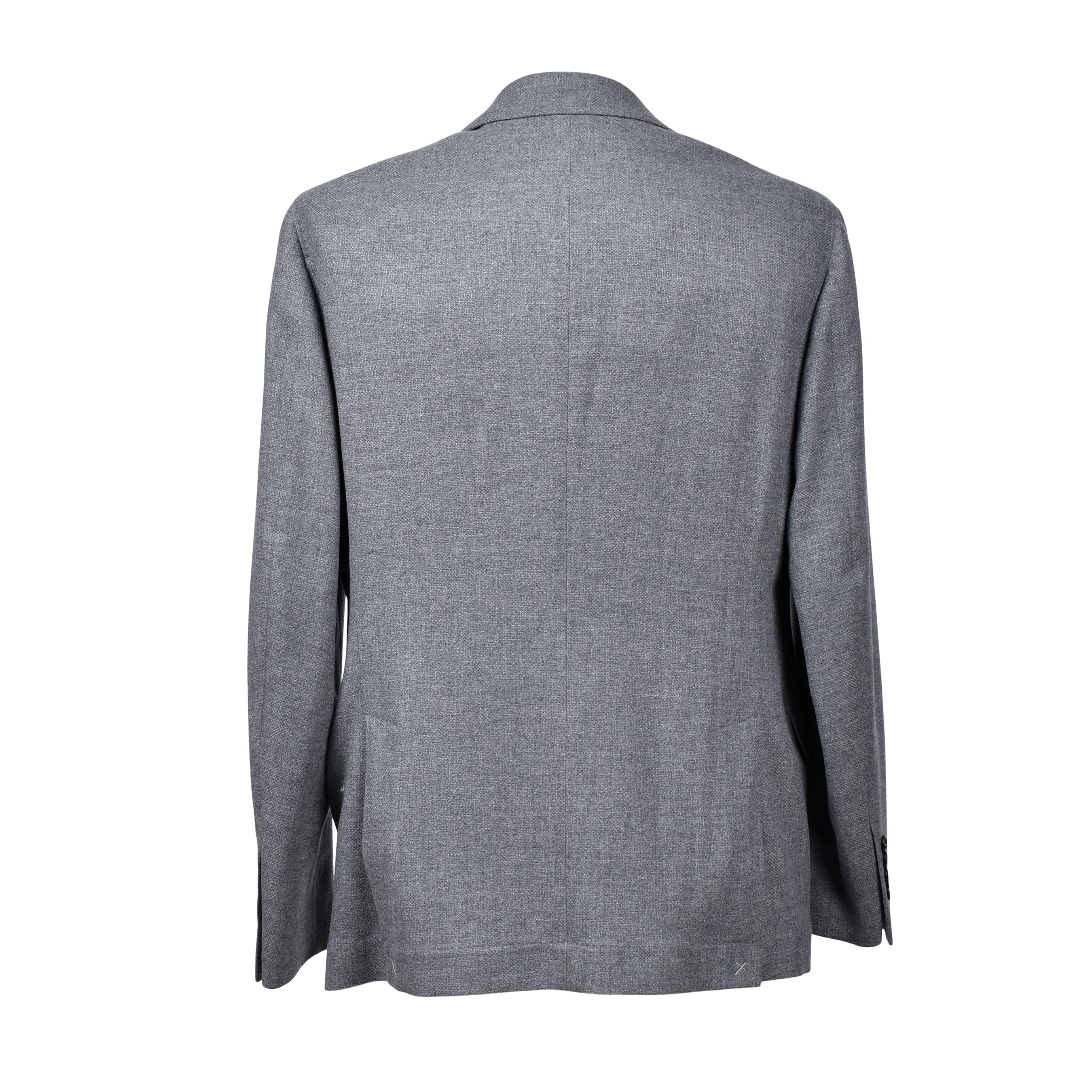 BRUNELLO CUCINELLI MEN'S GREY CASHMERE THREE-BUTTON BLAZER