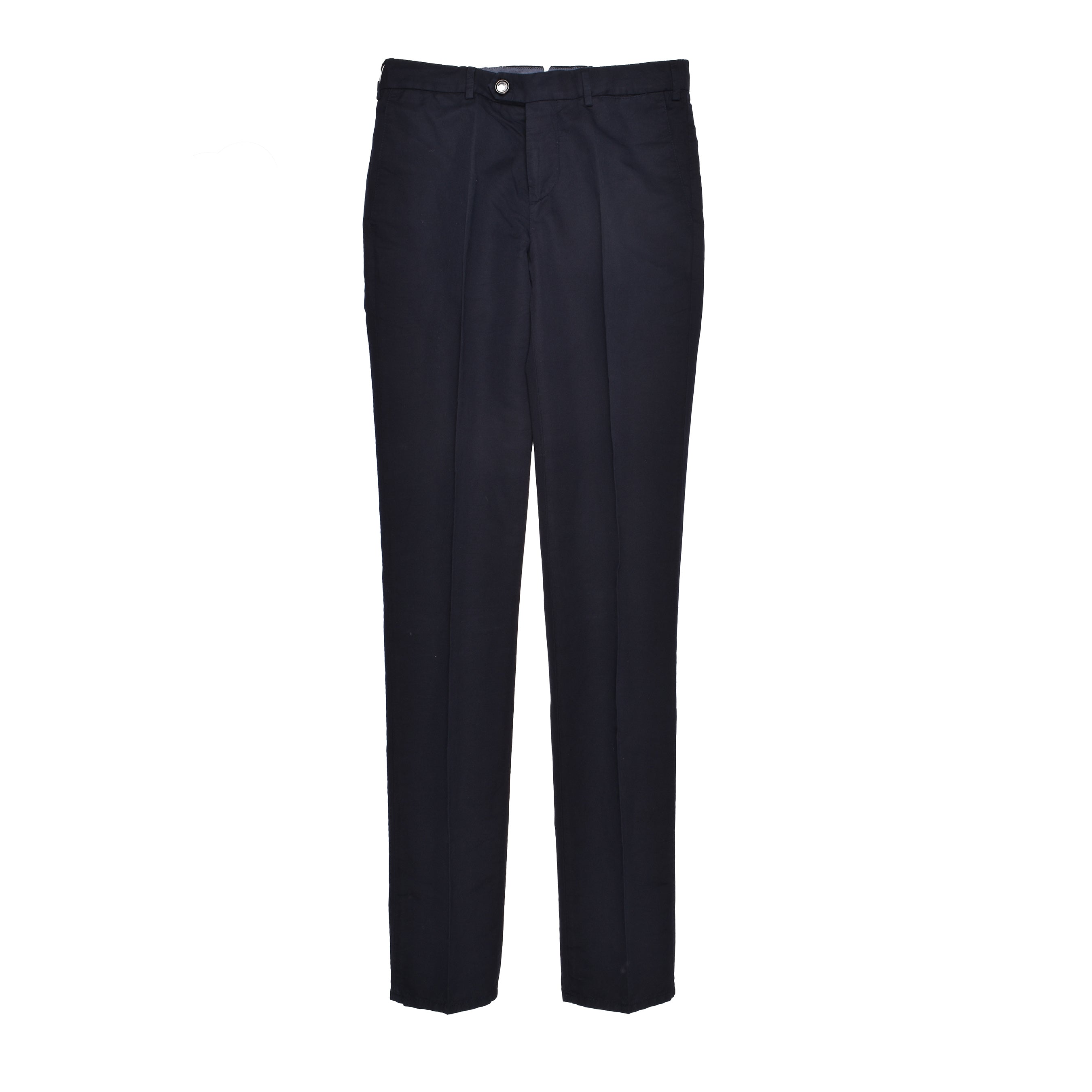 BRUNELLO CUCINELLI MEN'S NAVY TAILORED LINEN TROUSERS