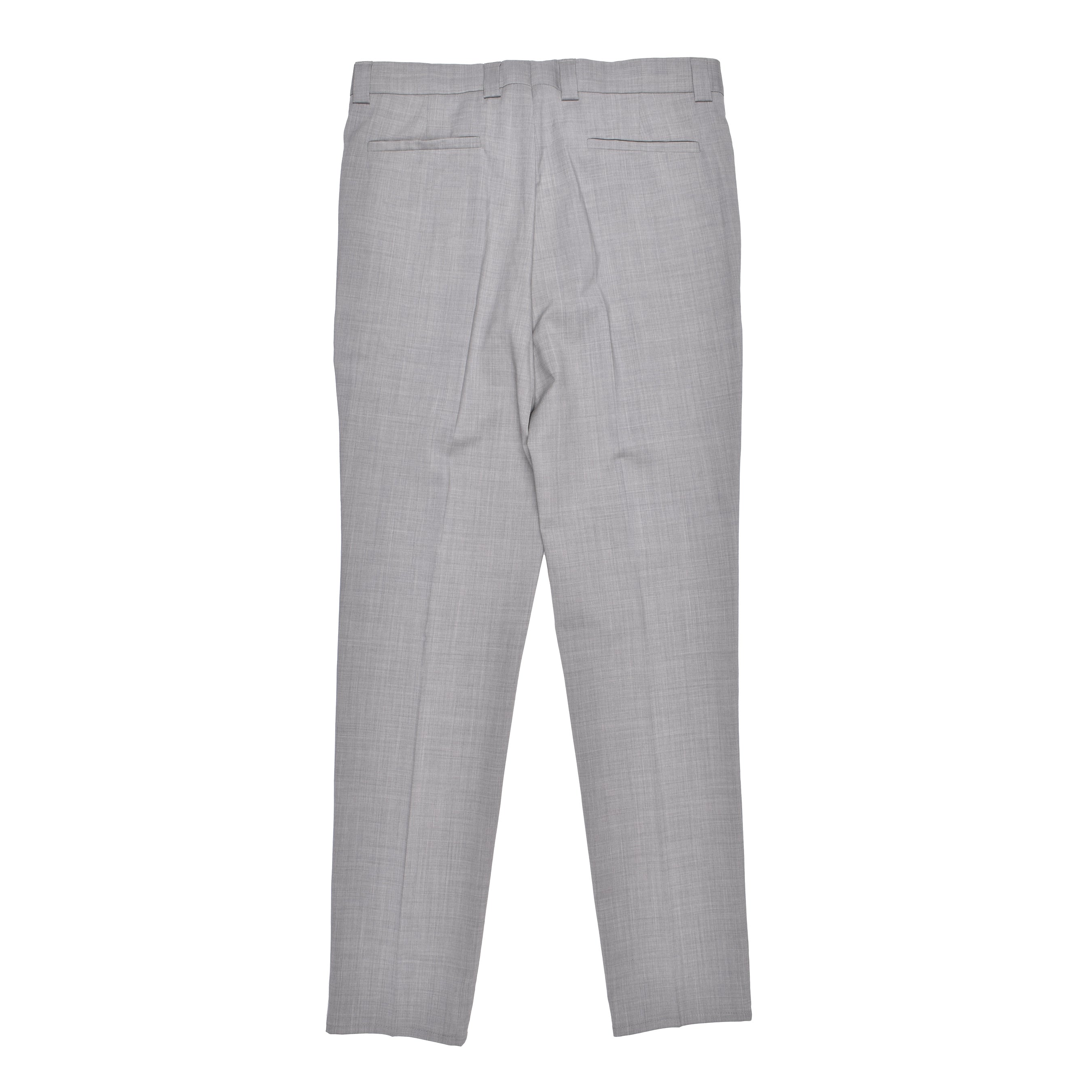 BRUNELLO CUCINELLI MEN'S LIGHT GRAY VIRGIN WOOL TROUSERS