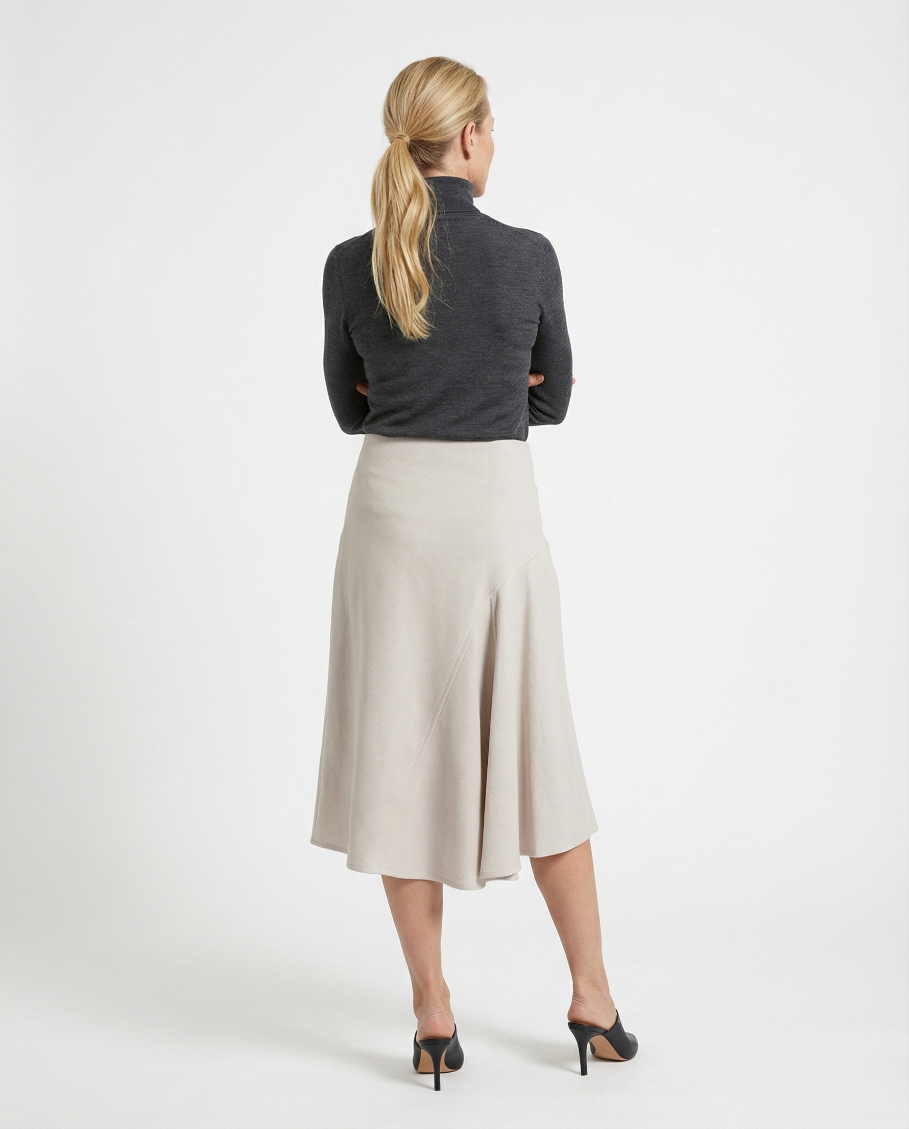 BRUNELLO CUCINELLI WOMEN'S SNOW WHITE MIDI SKIRT