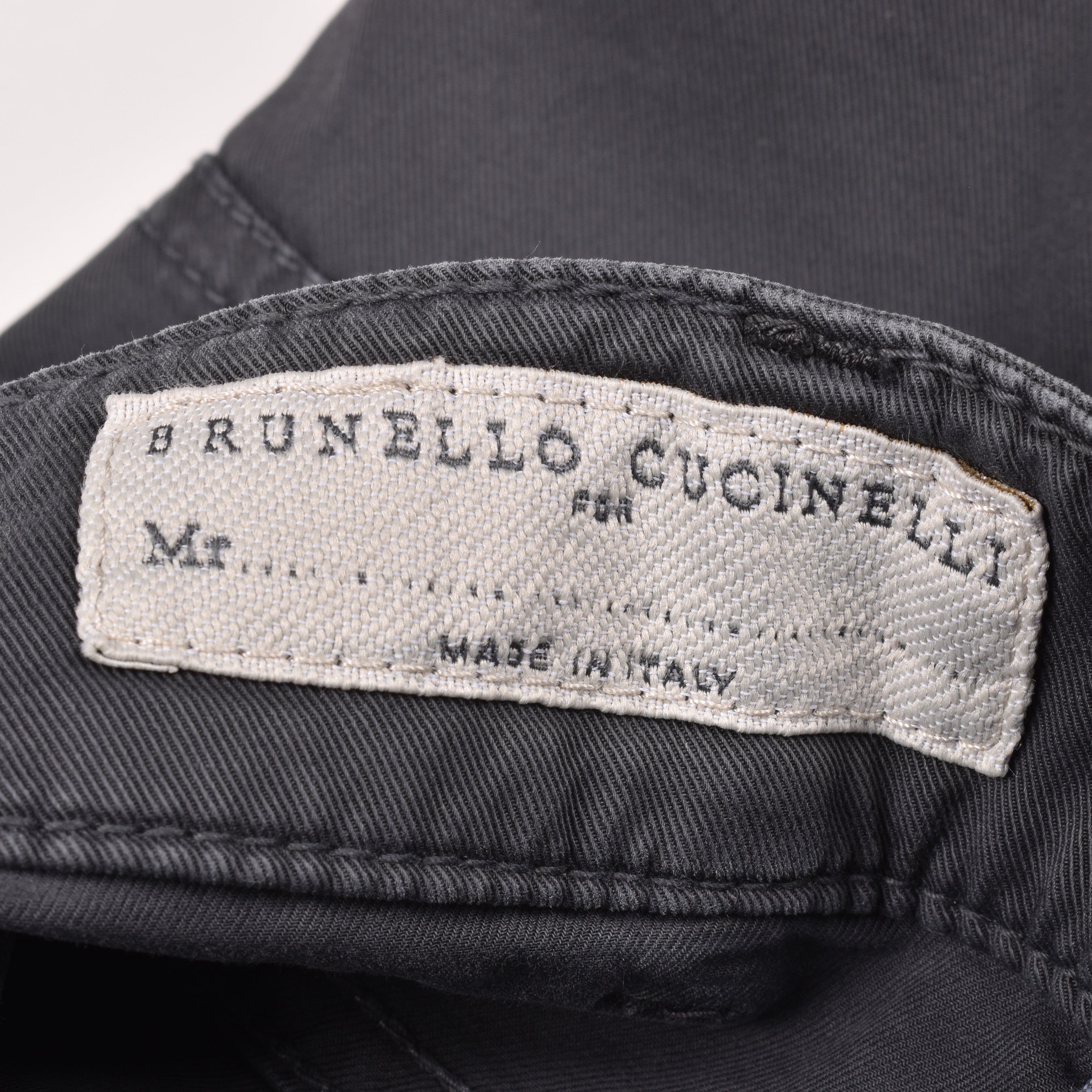 BRUNELLO CUCINELLI MEN'S ANTHRACITE FIVE-POCKET TAILORED TROUSERS