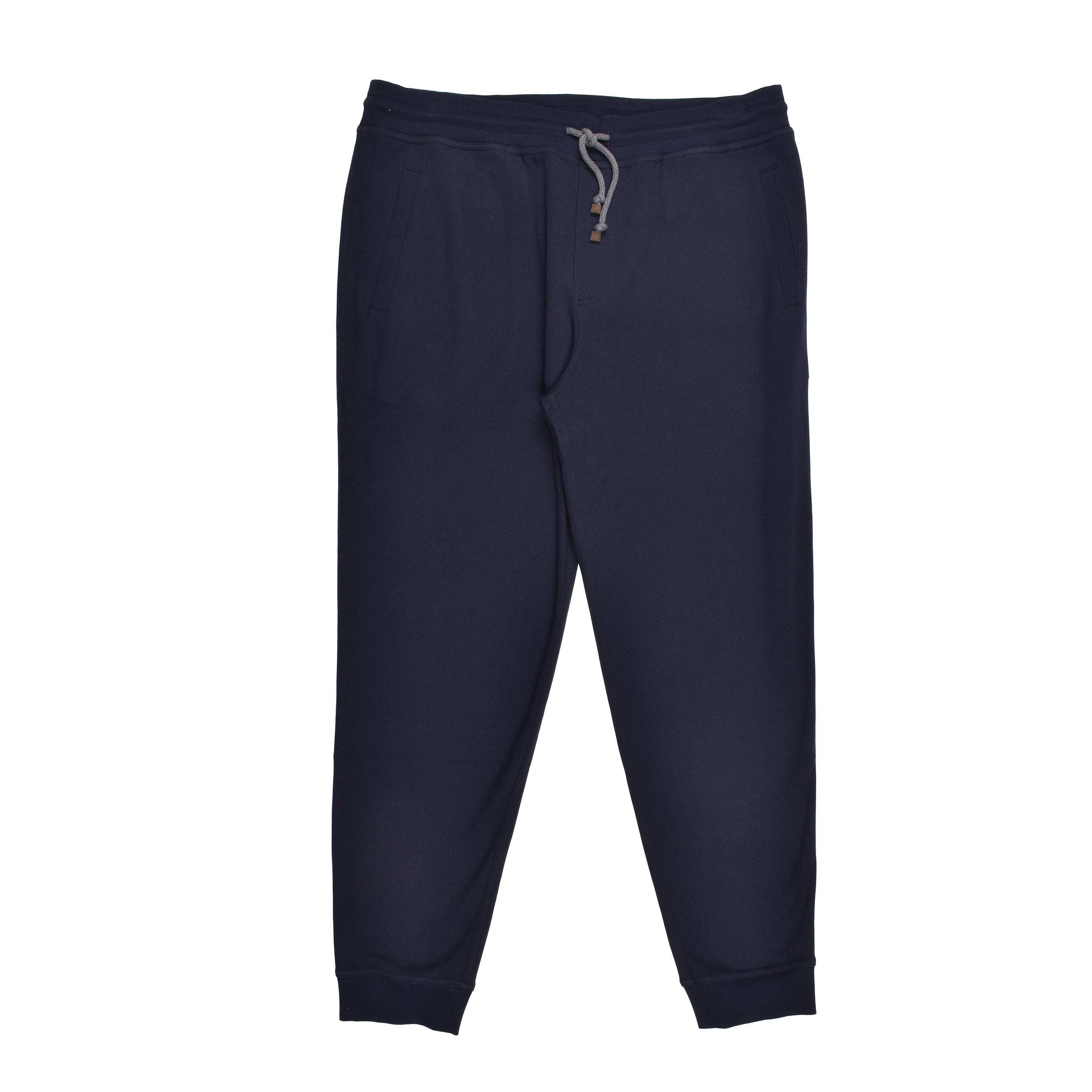 BRUNELLO CUCINELLI MEN'S NAVY DRAWSTRING TROUSERS