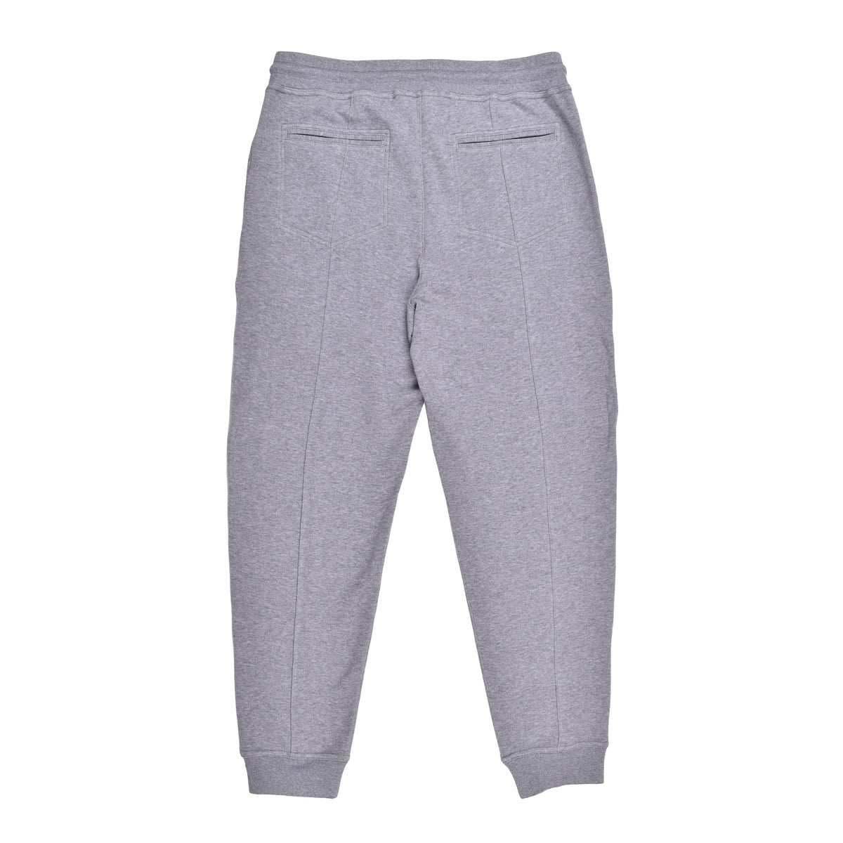 BRUNELLO CUCINELLI MEN'S LIGHT GREY COTTON JOGGER TROUSERS