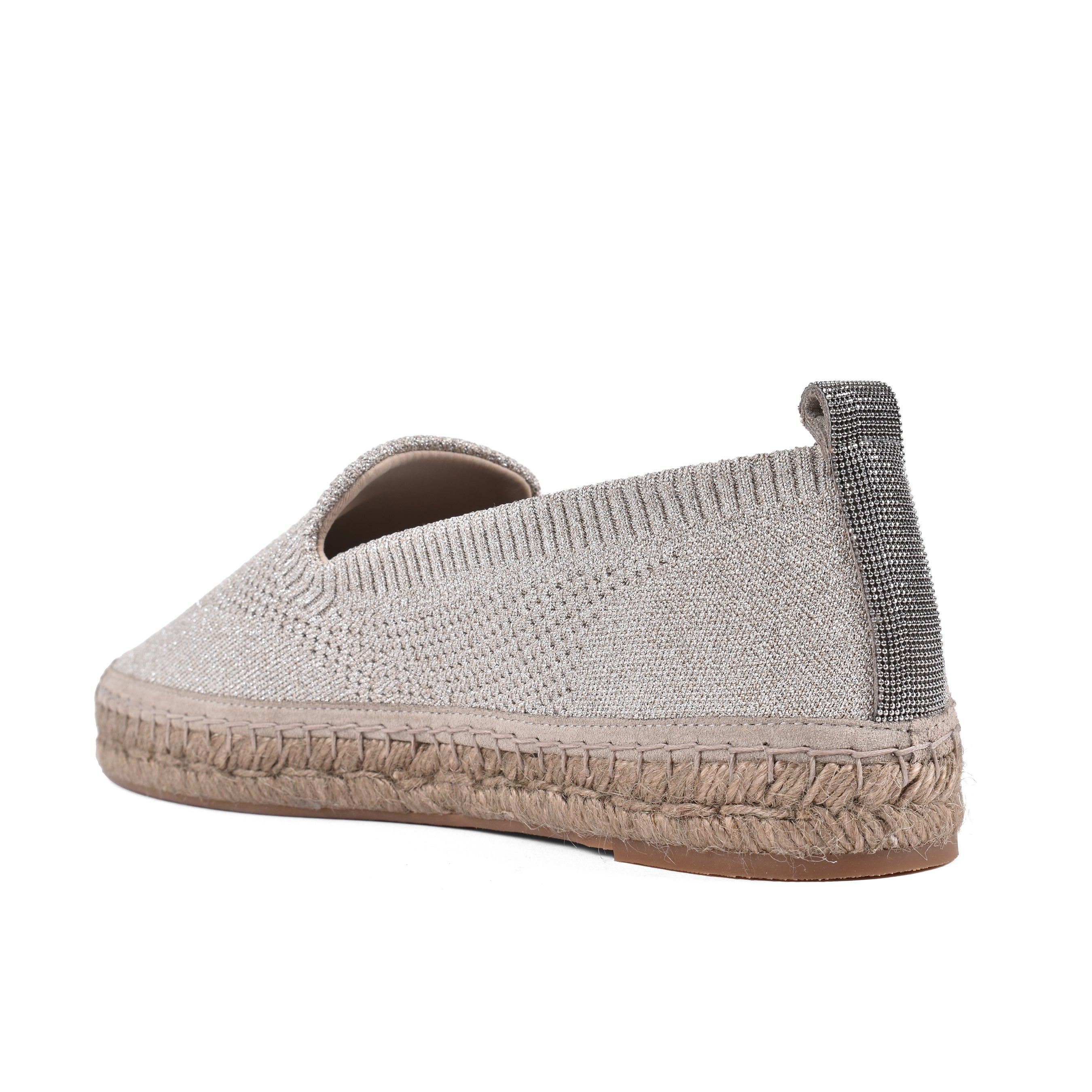BRUNELLO CUCINELLI WOMEN'S LIGHT BEIGE KNIT ESPADRILLES