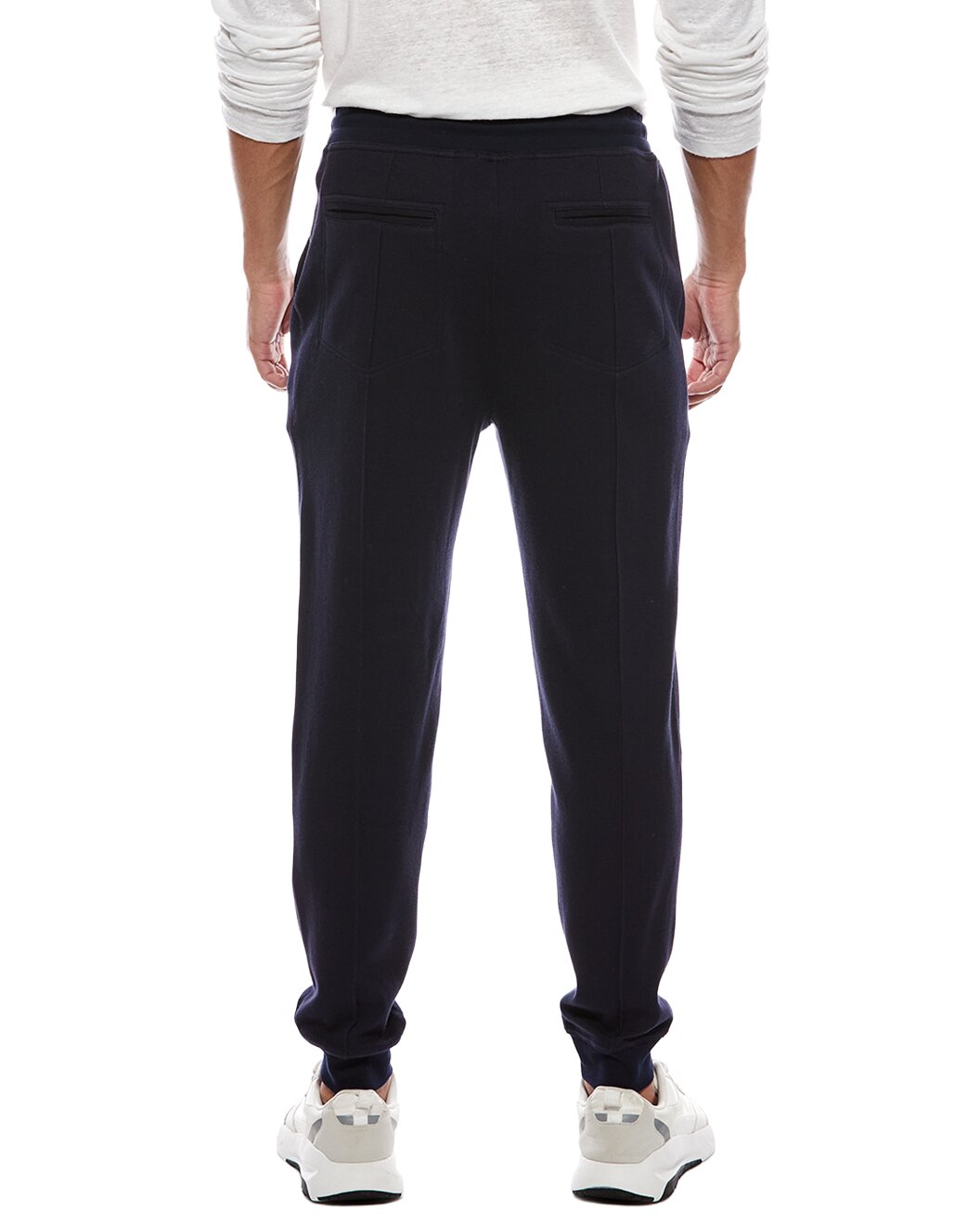 BRUNELLO CUCINELLI MEN'S BLUE TAILORED JOGGER TROUSERS