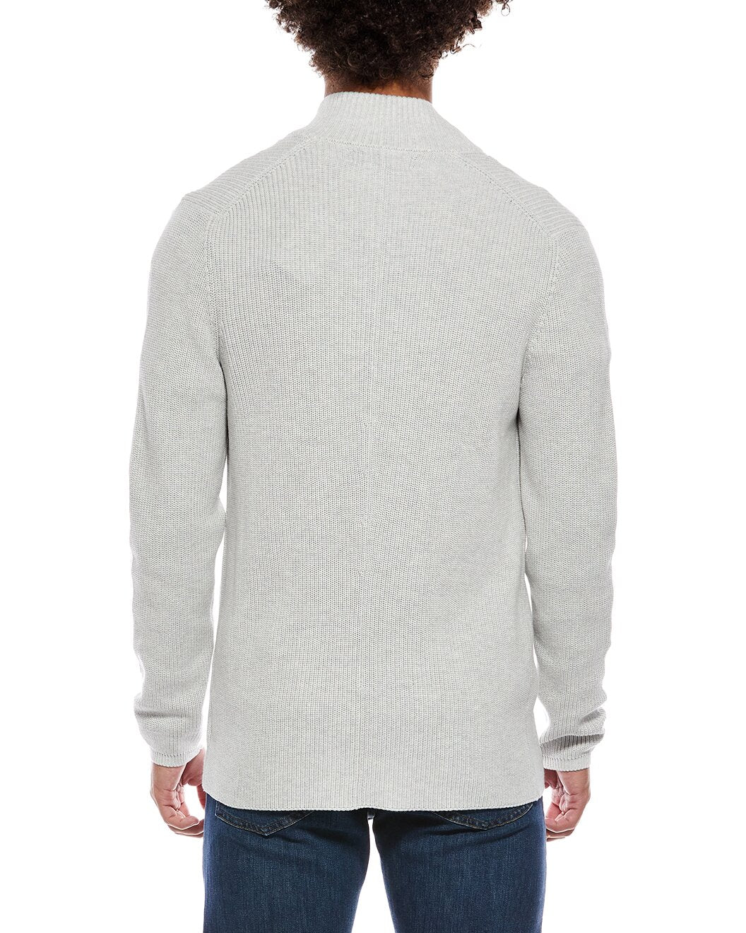 BRUNELLO CUCINELLI MEN'S FOG DOUBLE-BREASTED KNIT SWEATER