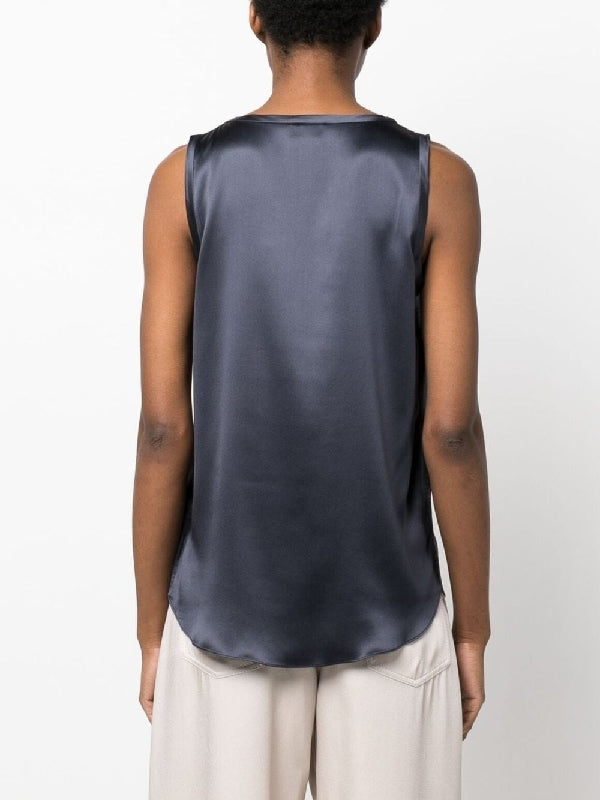 BRUNELLO CUCINELLI WOMEN'S NIGHT SKY SILK TANK TOP