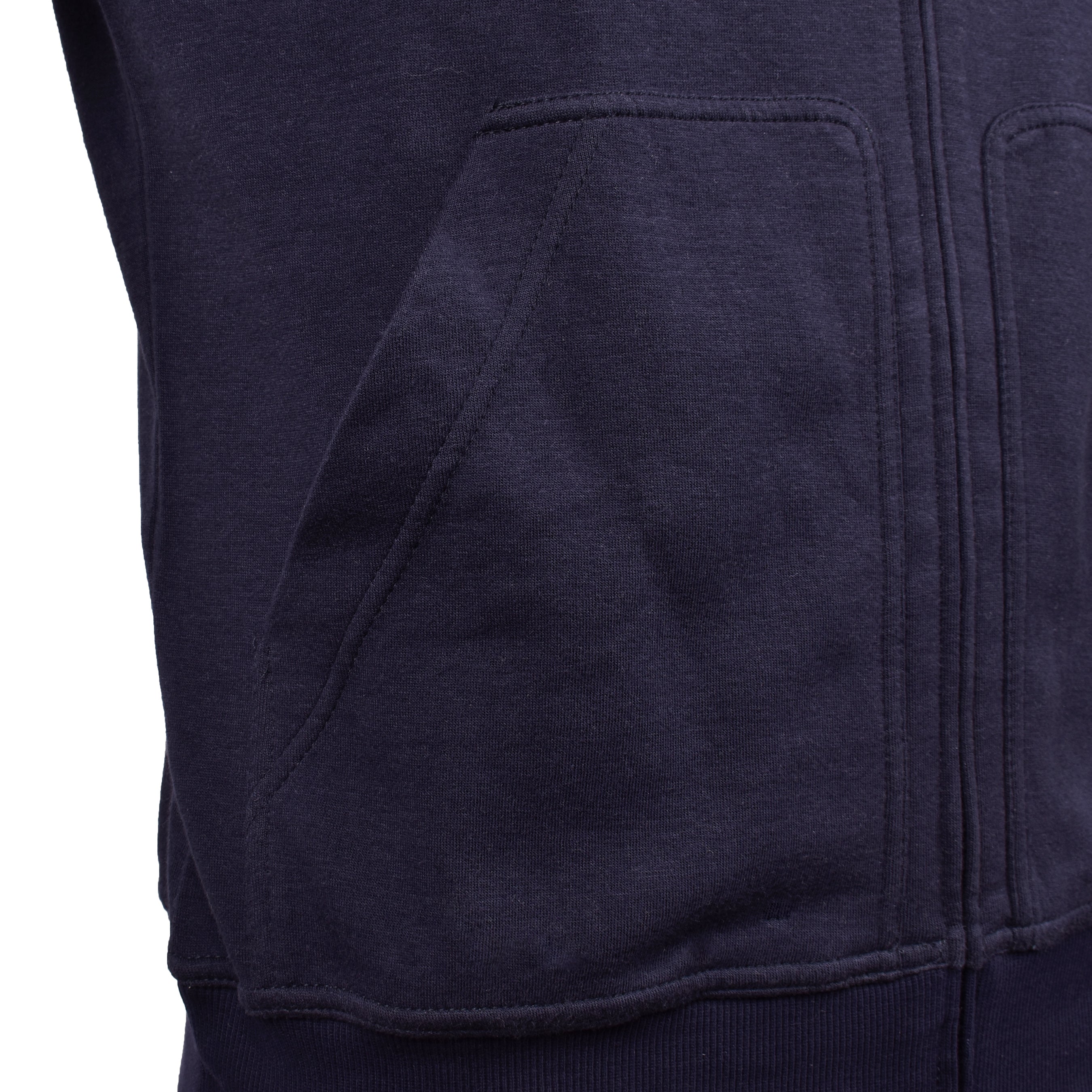 BRUNELLO CUCINELLI MEN'S NAVY ZIP-UP HOODED SWEATSHIRT