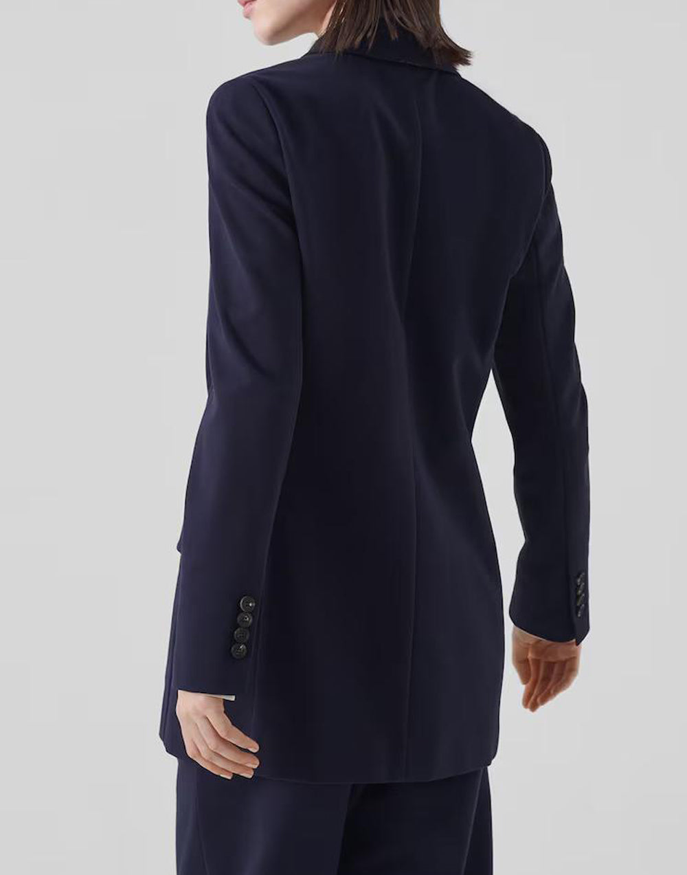 BRUNELLO CUCINELLI WOMEN'S BLUE DECONSTRUCTED TAILORED JACKET