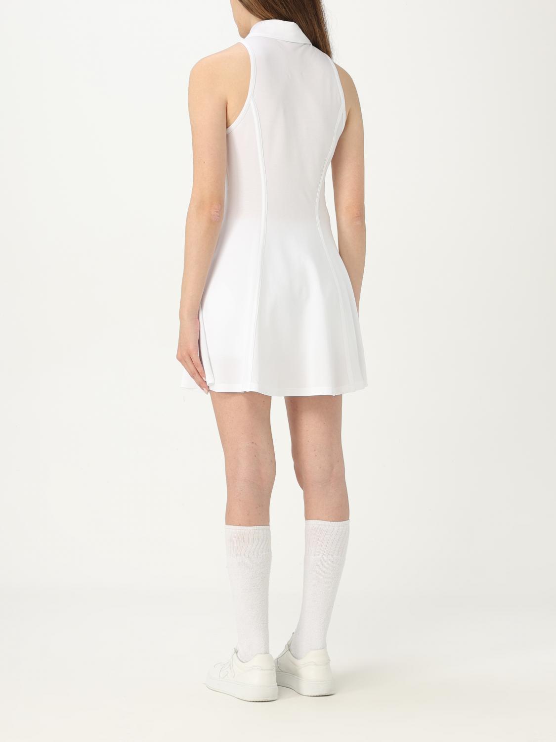 BRUNELLO CUCINELLI WOMEN'S OPTICAL WHITE ZIP COLLAR DRESS