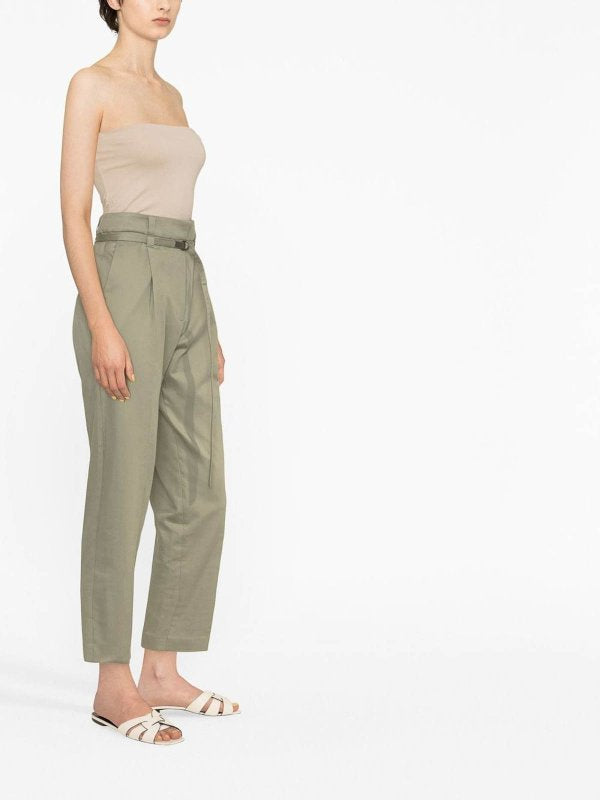 BRUNELLO CUCINELLI WOMEN'S BEIGE STRAPLESS FITTED SHIRT