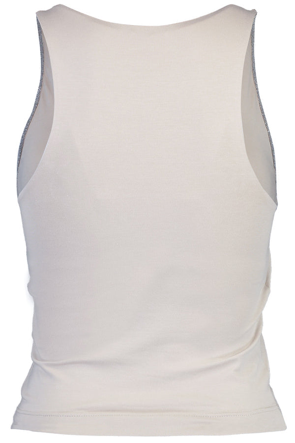 BRUNELLO CUCINELLI WOMEN'S OFF WHITE STRETCH TANK TOP