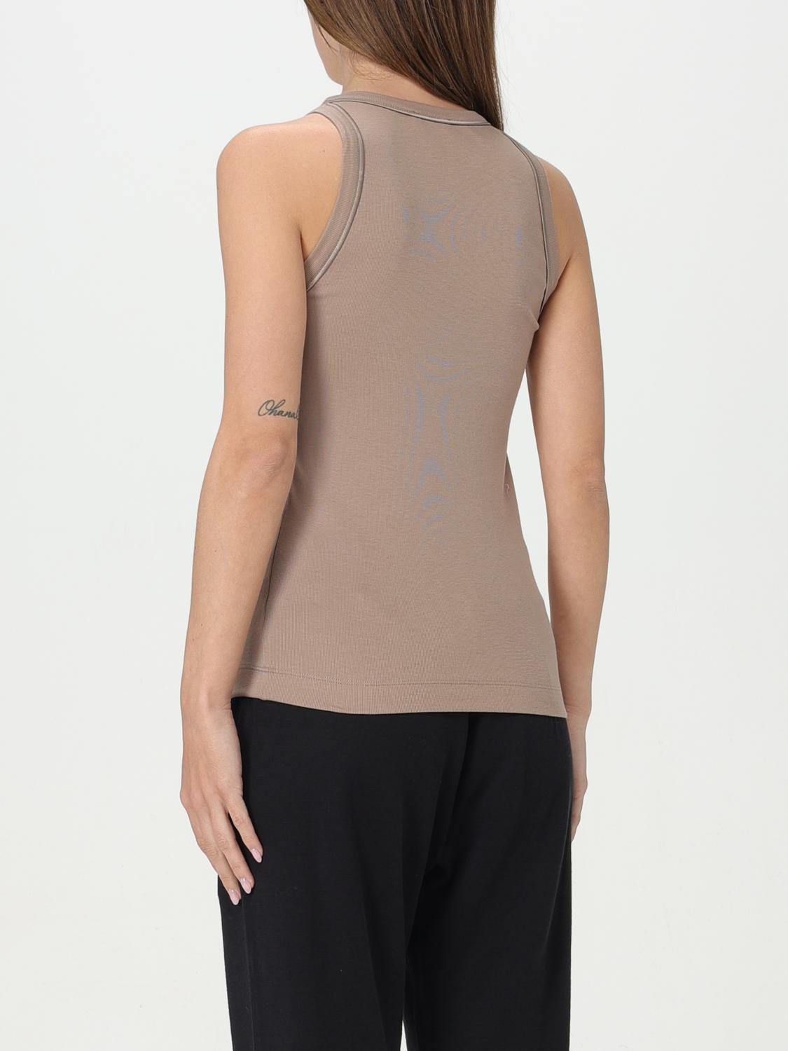 BRUNELLO CUCINELLI WOMEN'S TAUPE FITTED TANK TOP