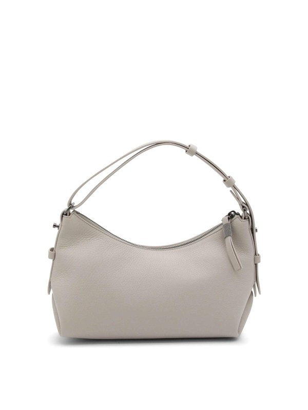 BRUNELLO CUCINELLI WOMEN'S QUARZO LEATHER SHOULDER BAG