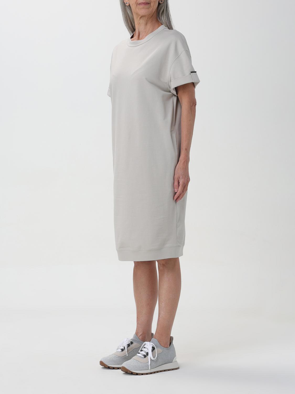 BRUNELLO CUCINELLI WOMEN'S LIGHT GREY RELAXED DRESS