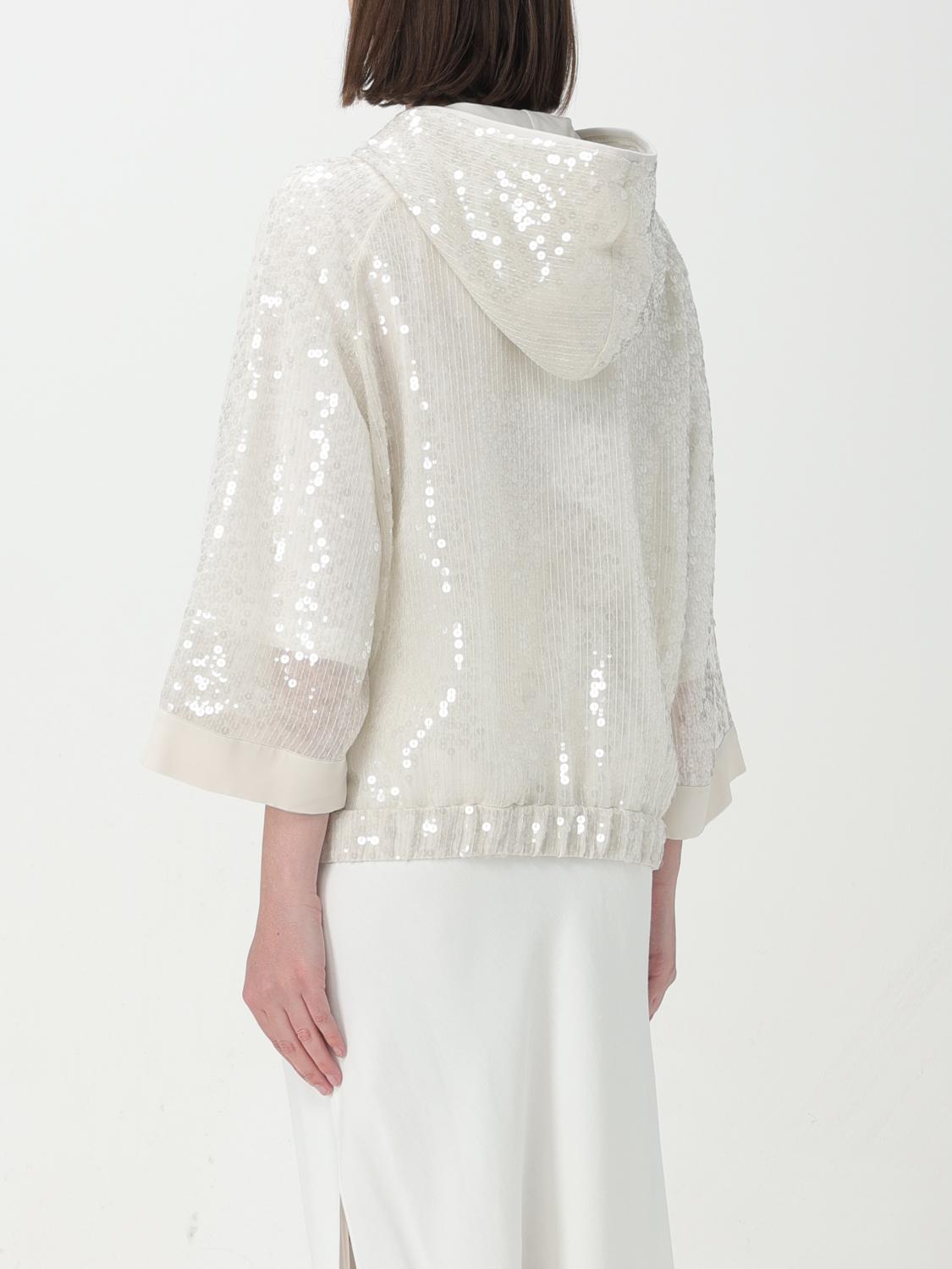 BRUNELLO CUCINELLI WOMEN'S OFF WHITE SEQUIN JACKET