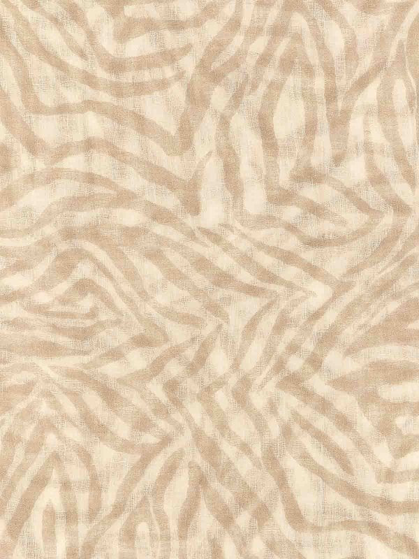 BRUNELLO CUCINELLI WOMEN'S BEIGE LINEN PATTERNED SCARF