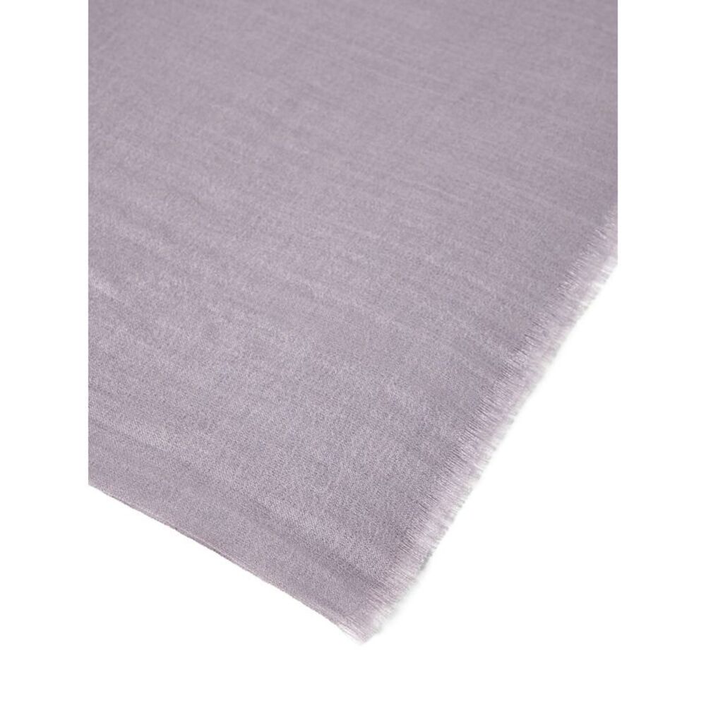 BRUNELLO CUCINELLI WOMEN'S LIGHT PURPLE WOOL SILK SCARF