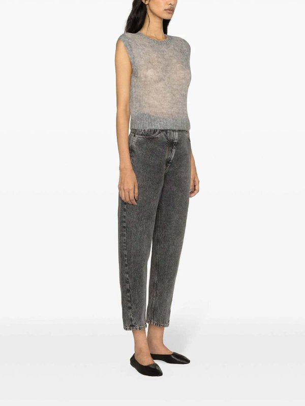 BRUNELLO CUCINELLI WOMEN'S LIGHT GREY WOOL SWEATER