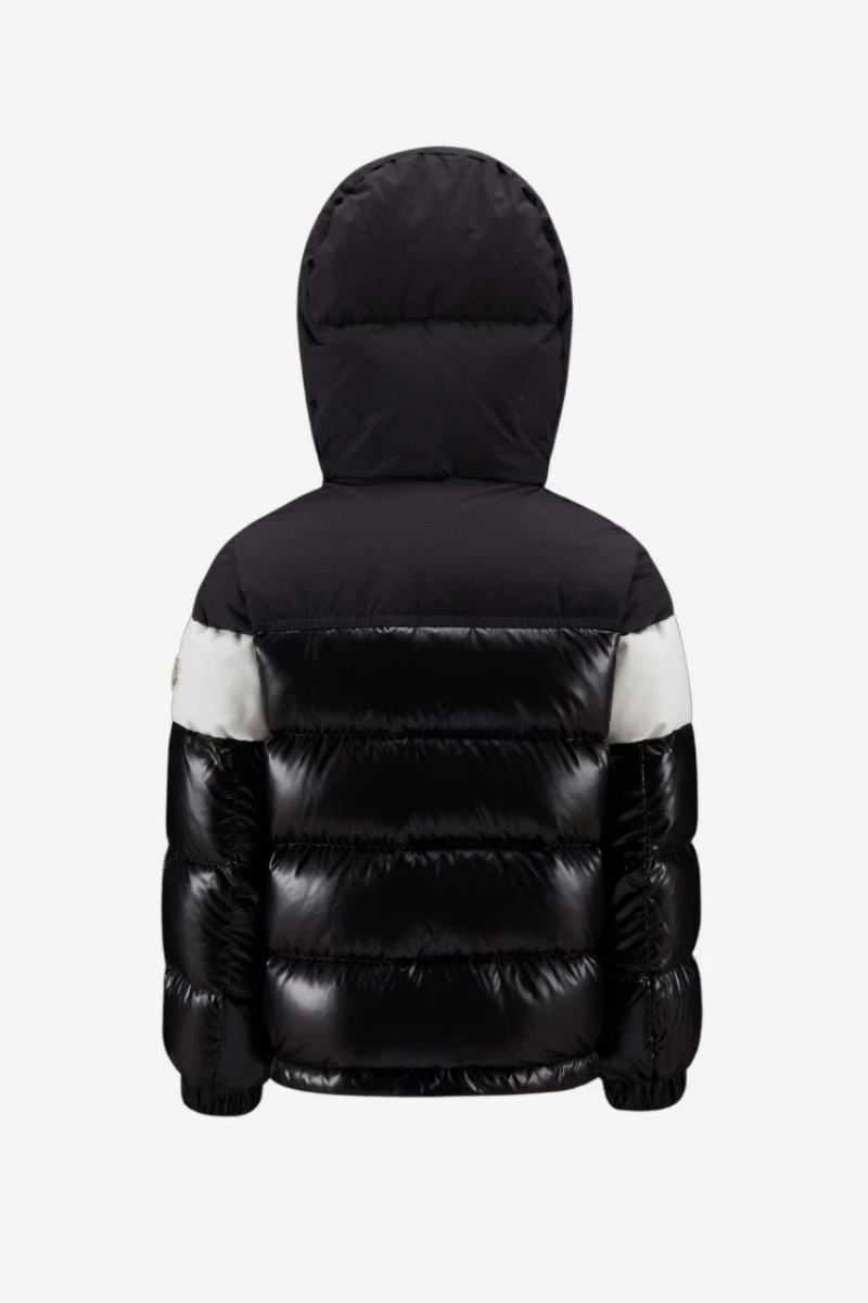 Moncler Kids LAOTARI GIUBBOTTO Logo Panel Down Jacket
