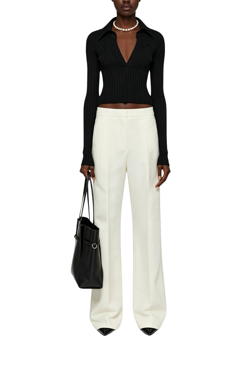 Givenchy Lined Relaxed Fit Low Waist Pants Ecru BW5143100H