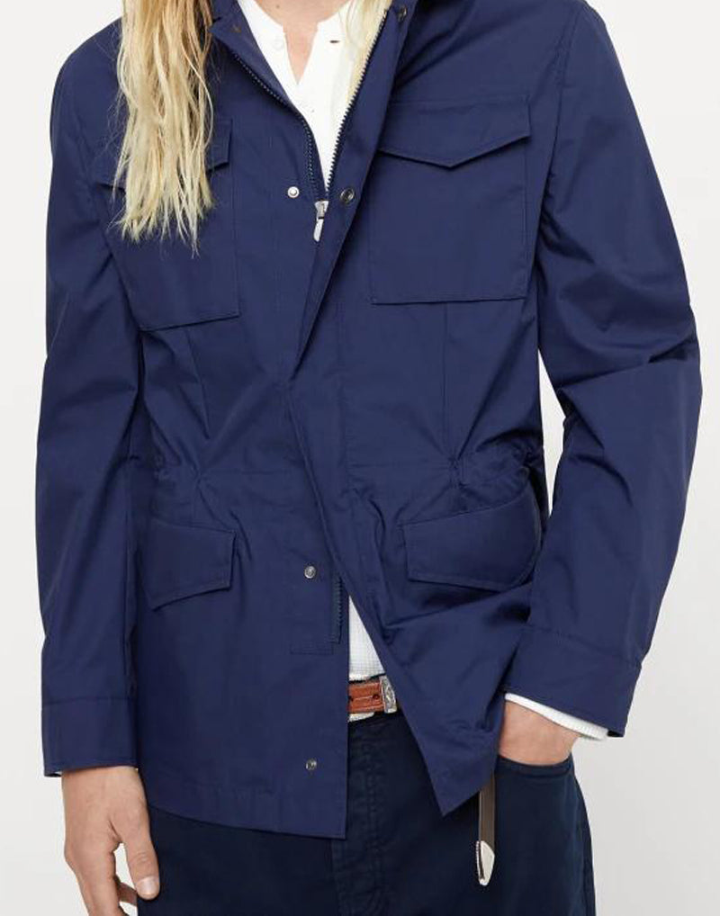 BRUNELLO CUCINELLI MEN'S PRUSSIAN BLUE FIELD JACKET