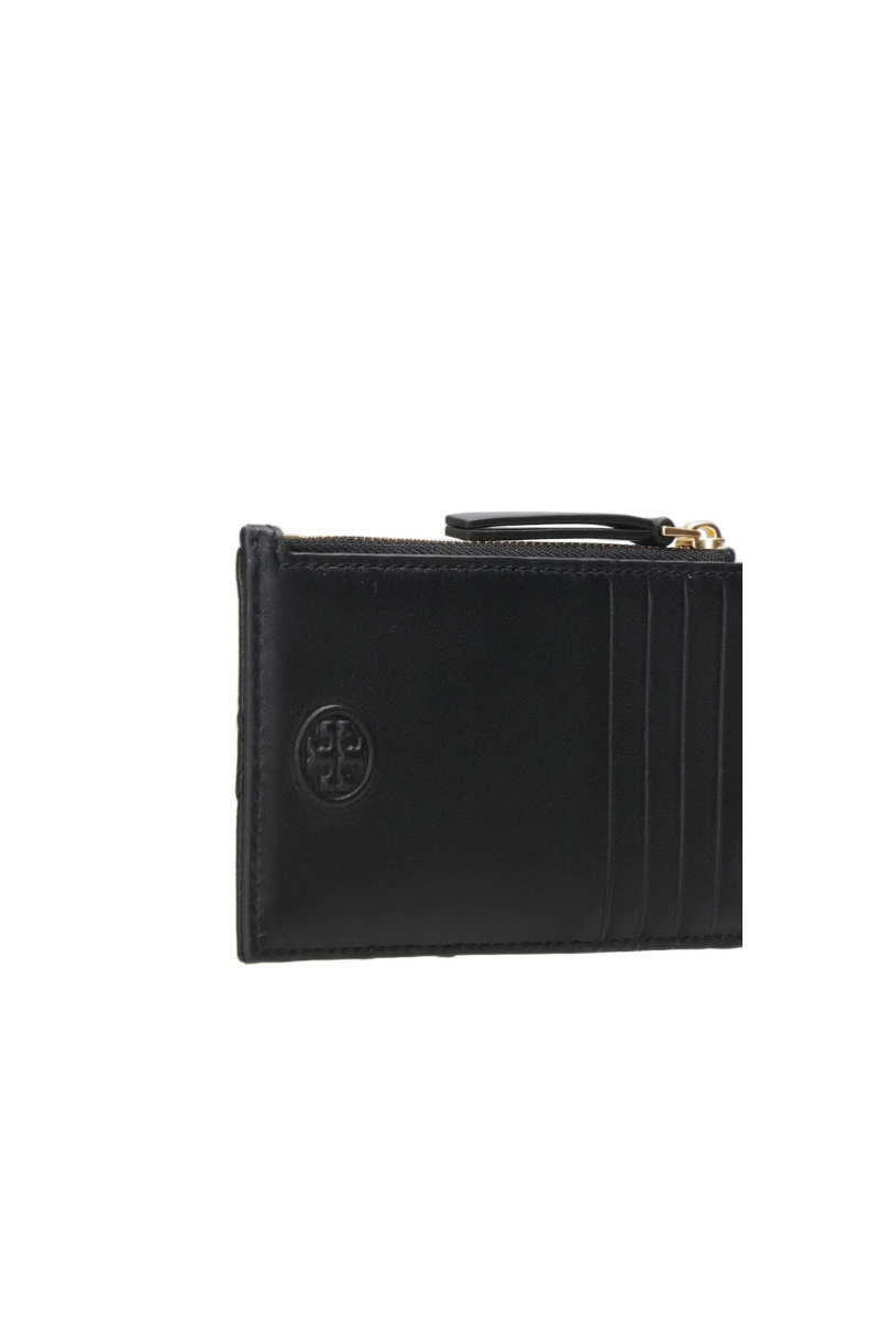 Tory Burch Fleming Soft Zip Card Case Black 152602-001