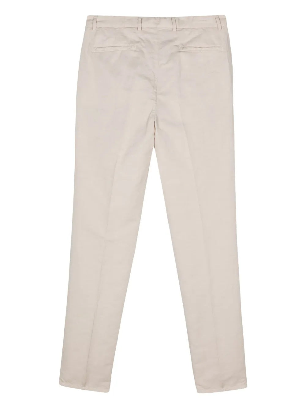 BRUNELLO CUCINELLI MEN'S BEIGE LINEN BLEND TAILORED TROUSERS