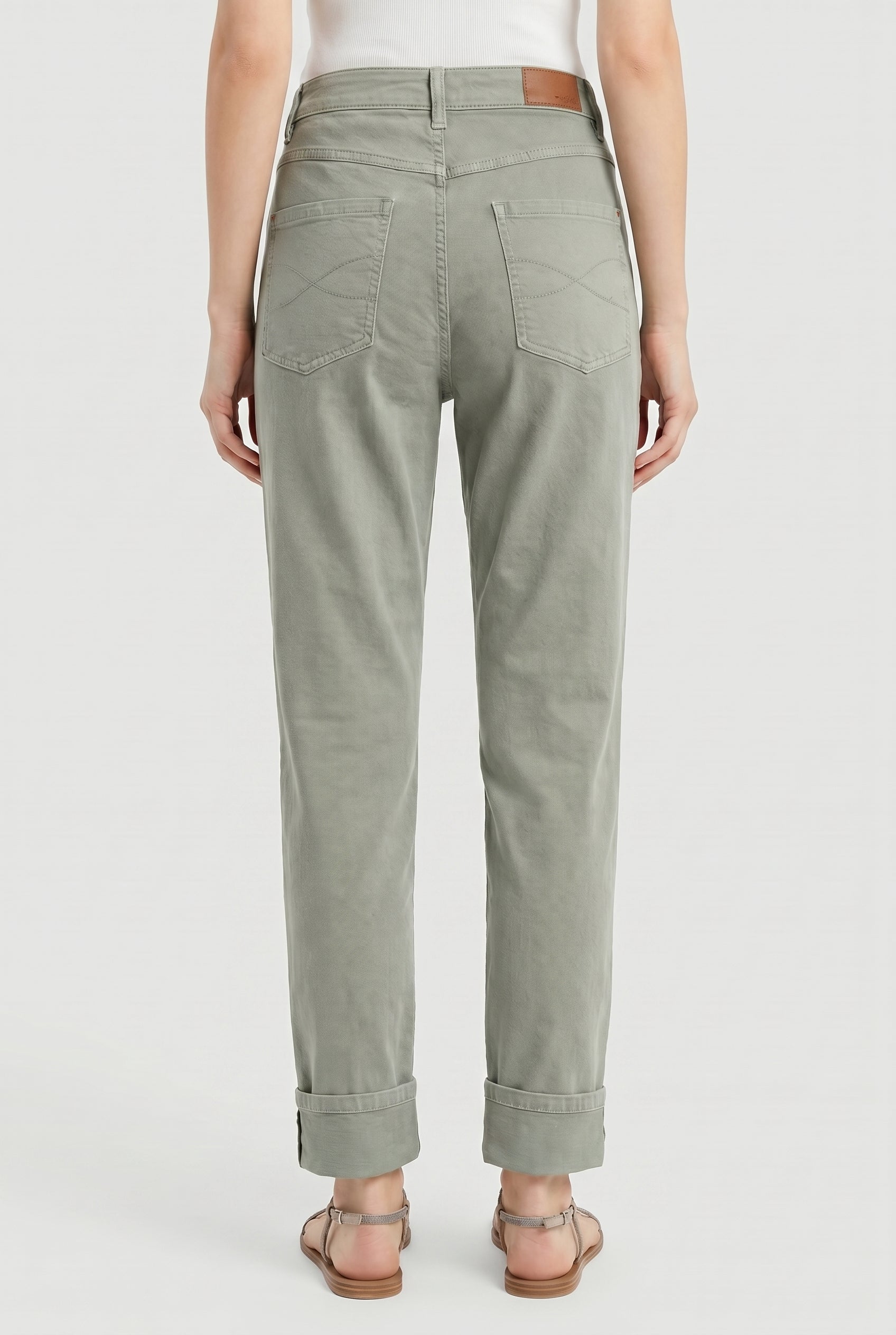 BRUNELLO CUCINELLI WOMEN'S SAGE COTTON RELAXED FIT TROUSERS